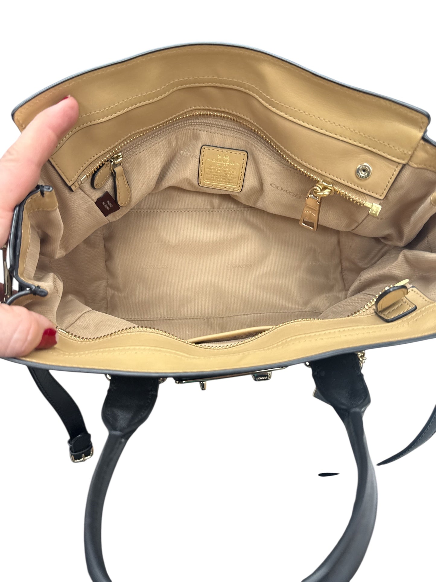 Handbag Designer By Coach, Size: Medium