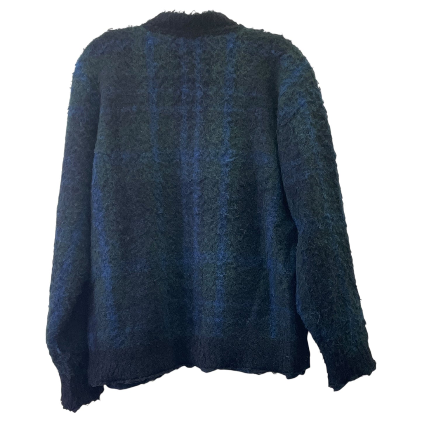 Jacket Shirt By SACAI In Blue & Green, Size:L