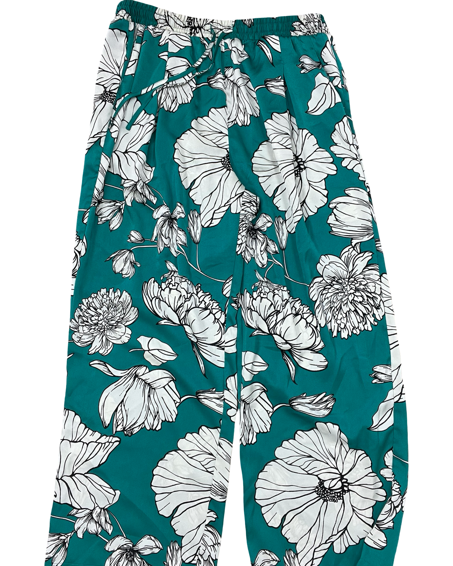 Pants Lounge By Rachel Zoe In Green & White, Size:16