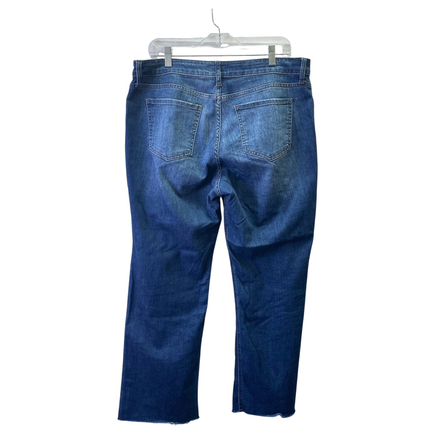 Jeans Flared By Kut In Blue Denim, Size:14