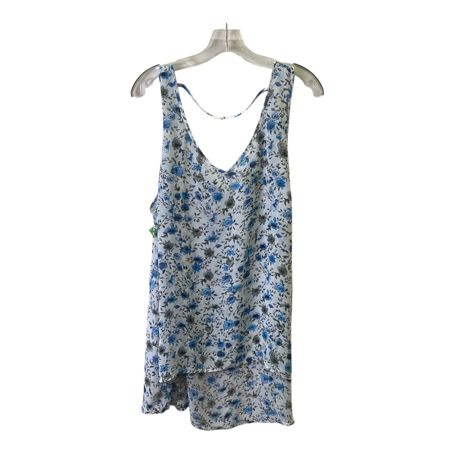 Top Sleeveless By Torrid In Blue & White, Size:2X