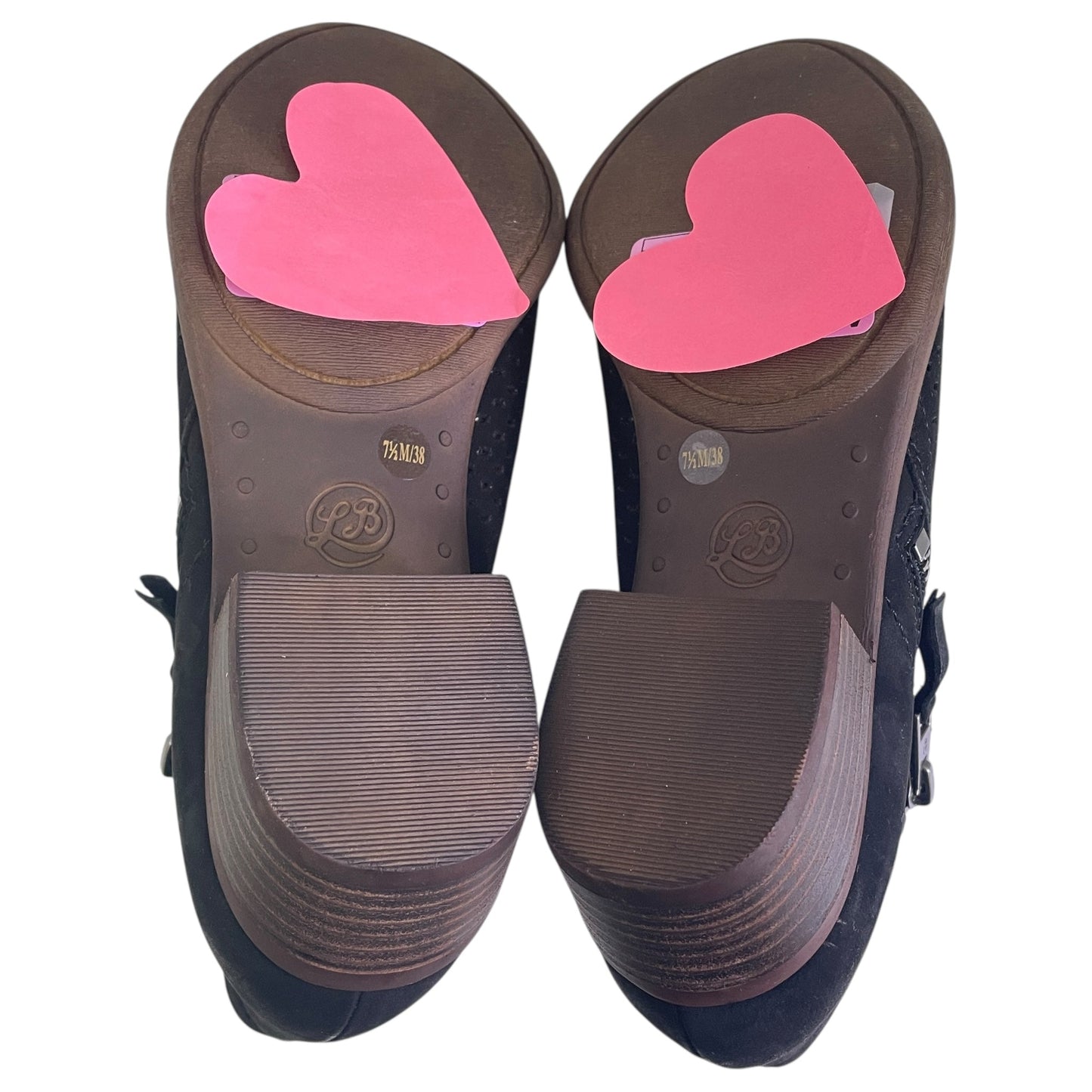 Boots Ankle Heels By Lucky Brand In Black, Size:7.5