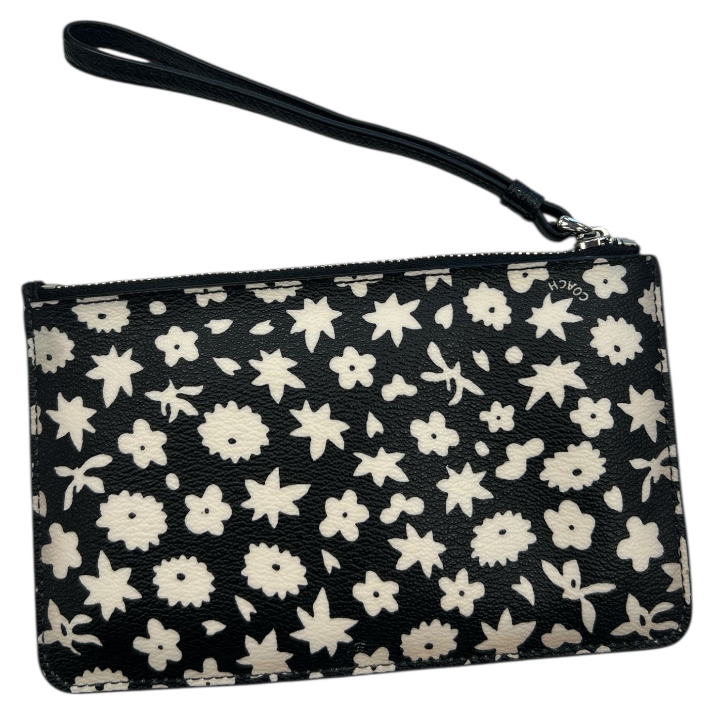 Wristlet Designer By Coach In Black & White, Size:Small
