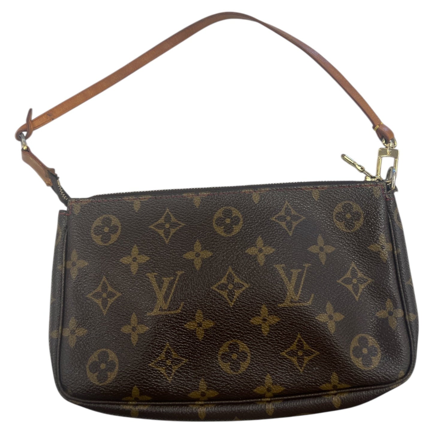 Wristlet Luxury Designer By Louis Vuitton In Brown, Size:Medium