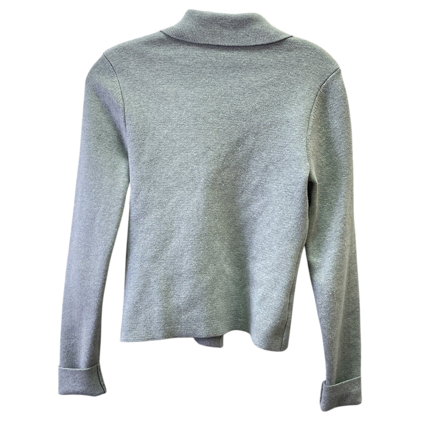 Sweater Cardigan By Ann Taylor In Grey, Size:Xs