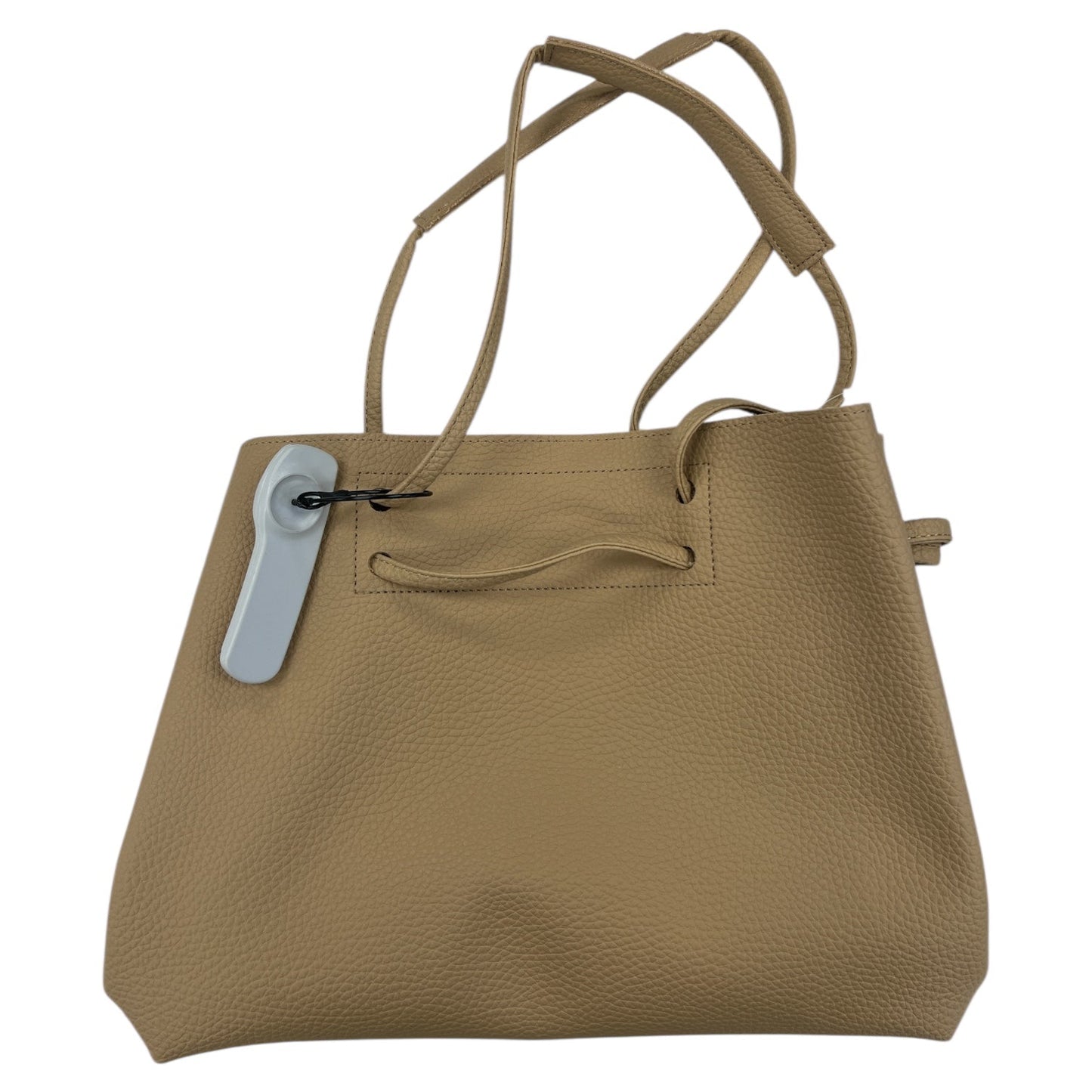 Handbag Leather By Clothes Mentor In Tan, Size:Medium