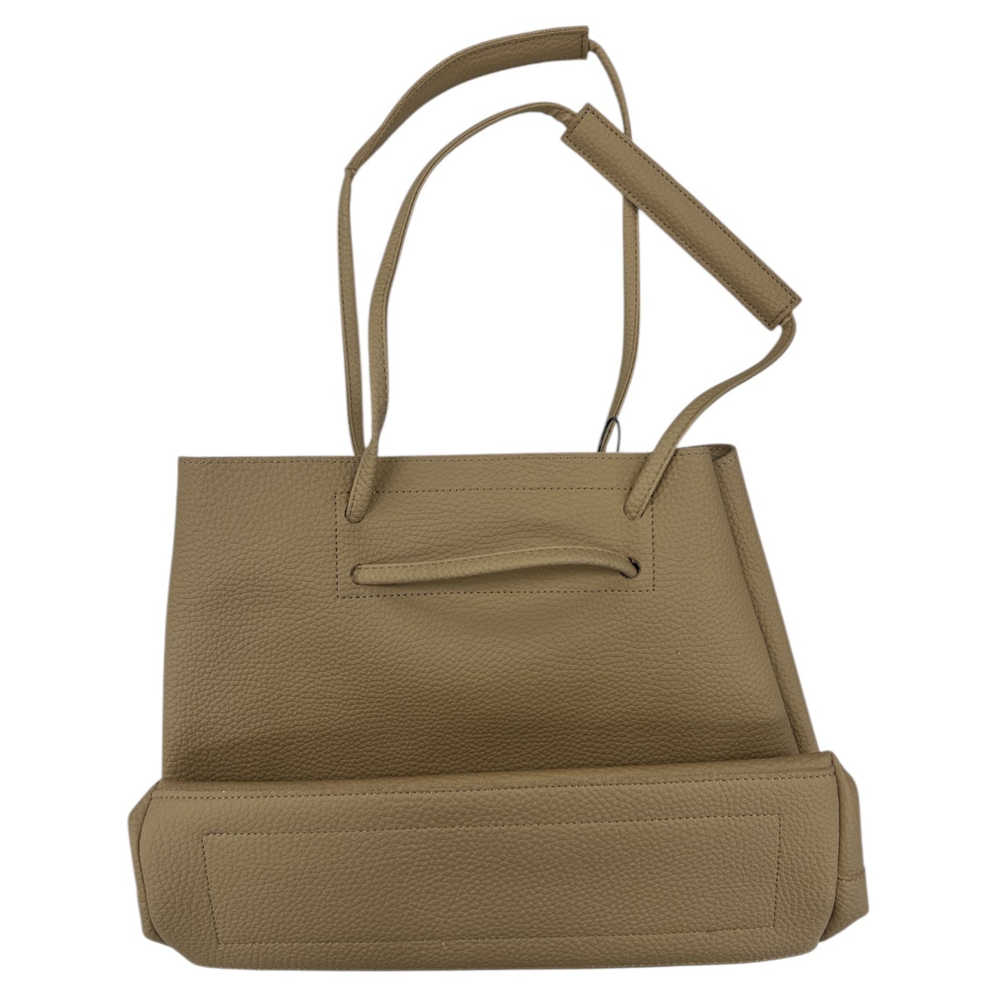 Handbag Leather By Clothes Mentor In Tan, Size:Medium