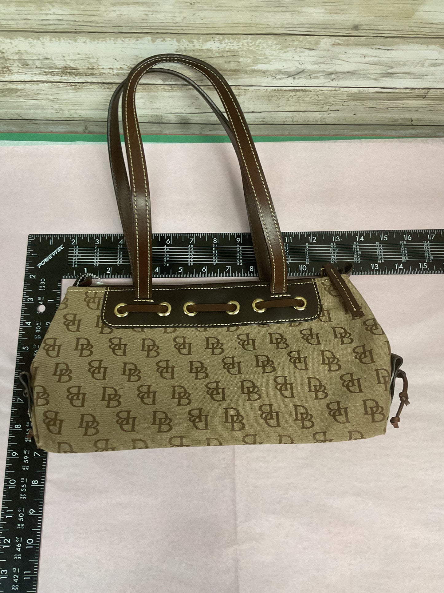 Handbag Designer By Dooney And Bourke In Brown, Size:Small