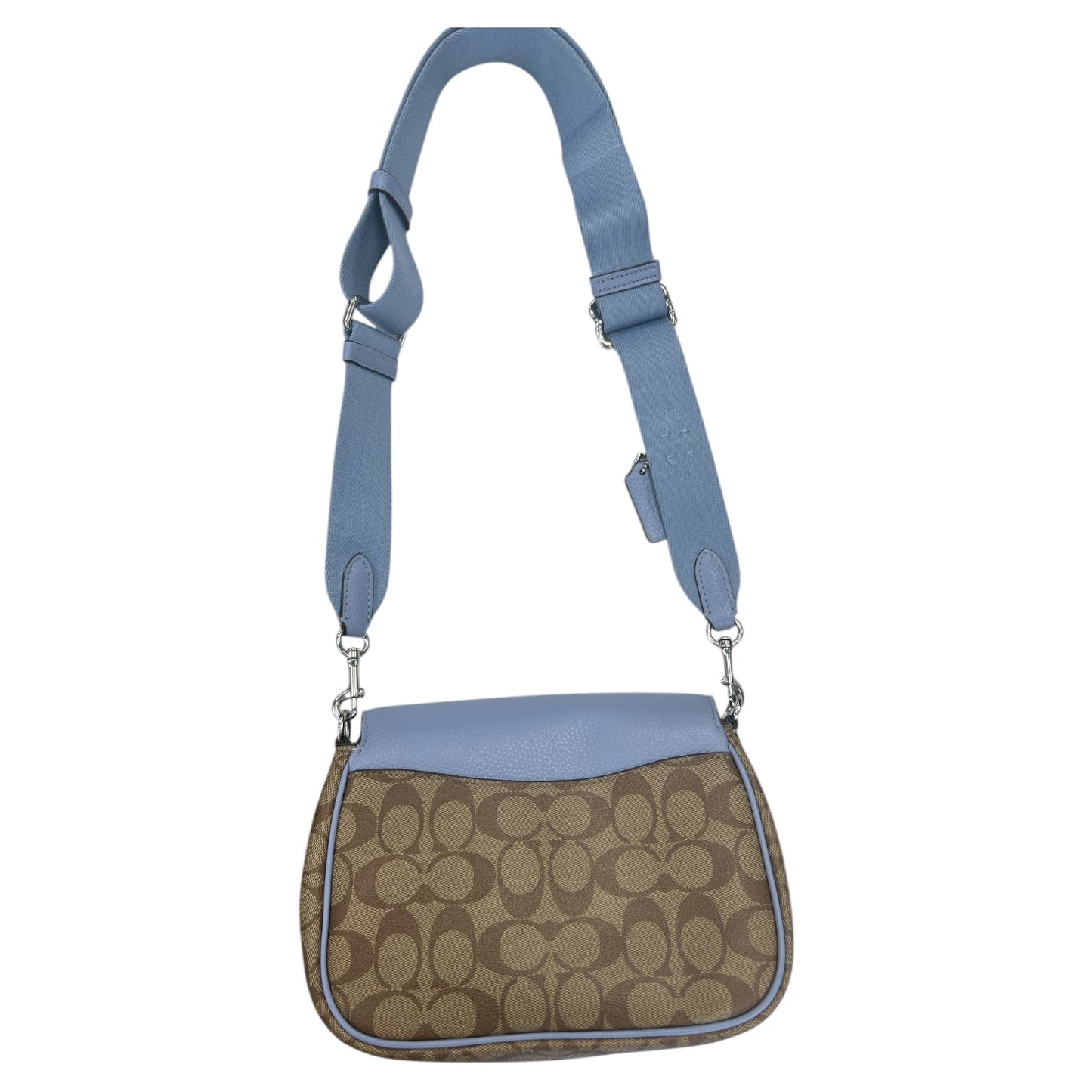 Crossbody Designer By Coach In Purple, Size:Medium