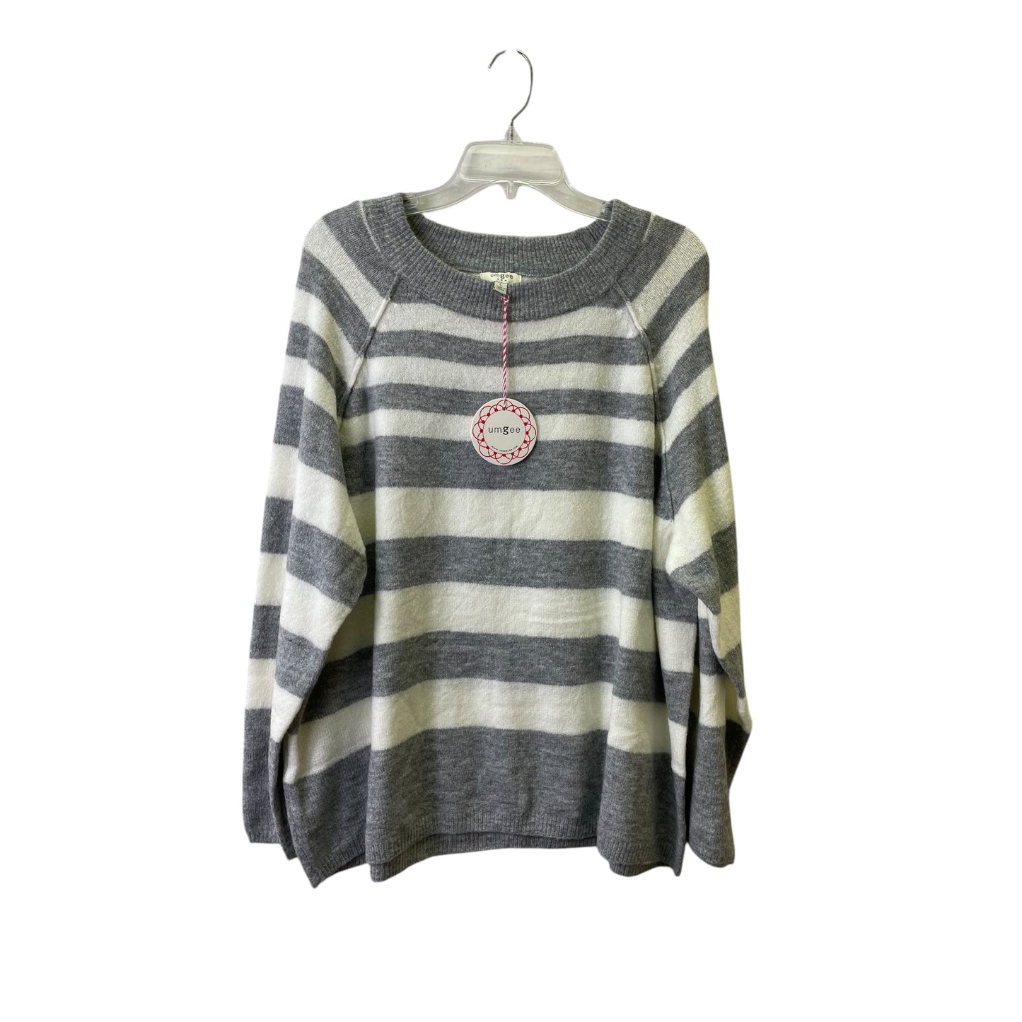 Sweater By Umgee In Grey & White, Size:L