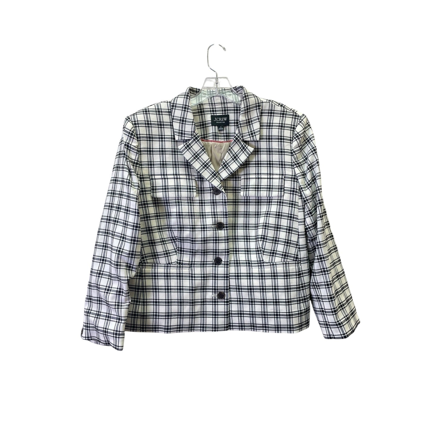 Blazer By J. Crew In Black & Cream, Size:Xl