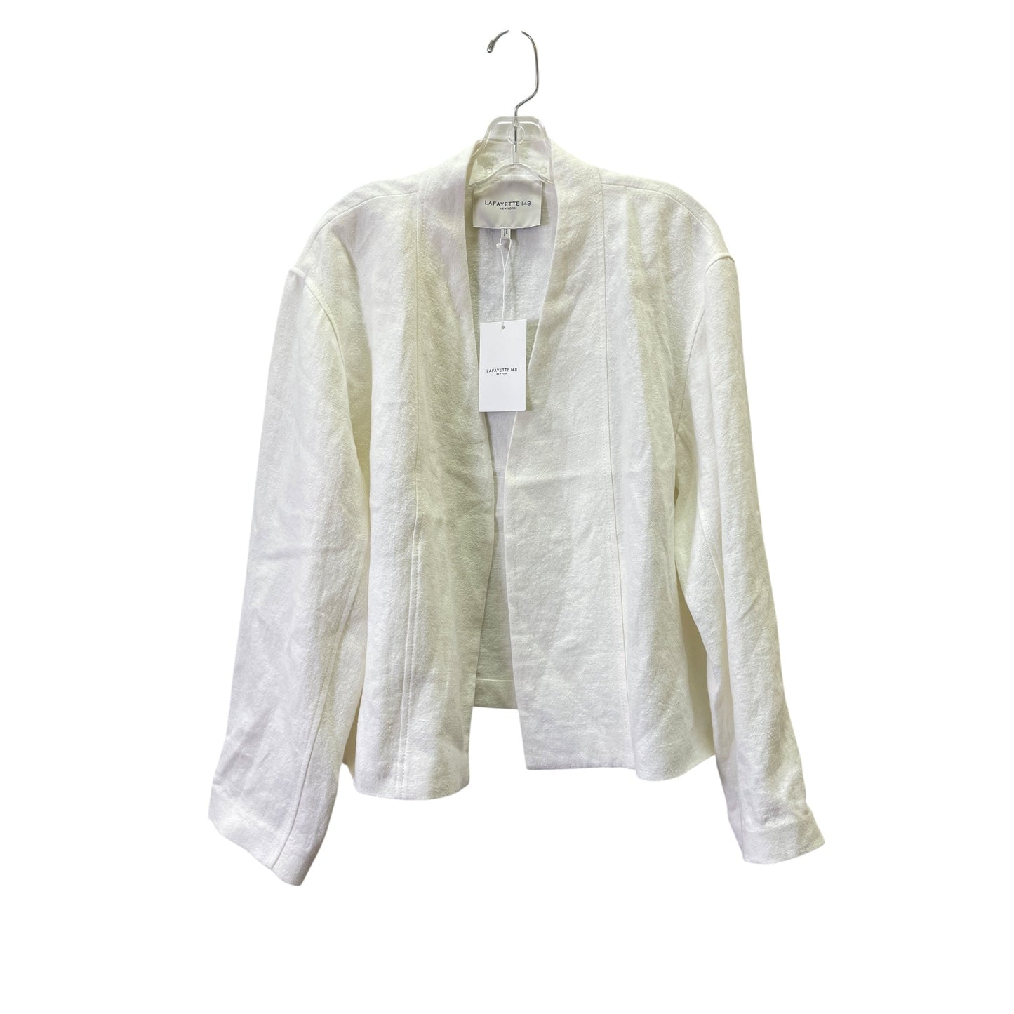 Blazer Designer By Lafayette 148 In White, Size:L