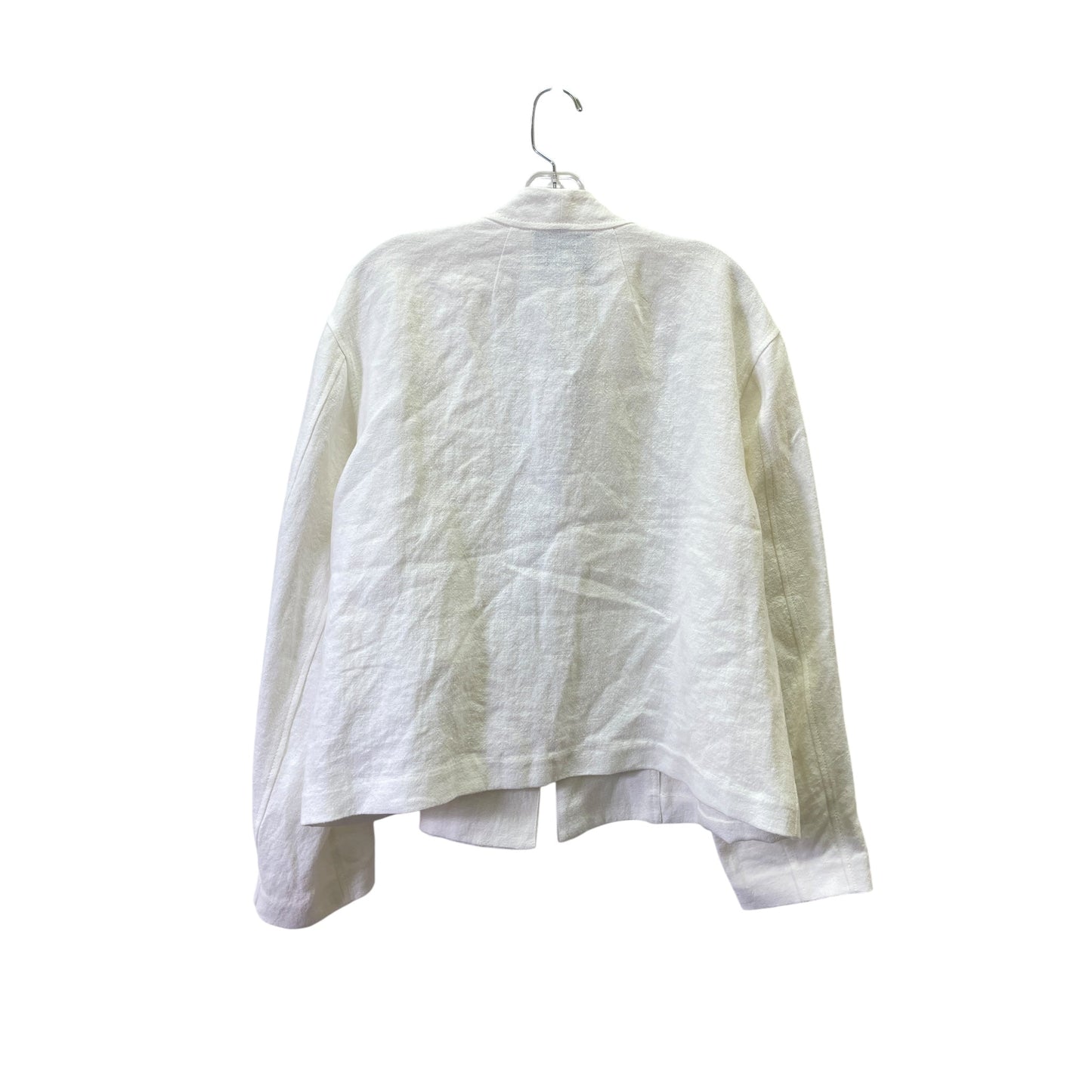 Blazer Designer By Lafayette 148 In White, Size:L