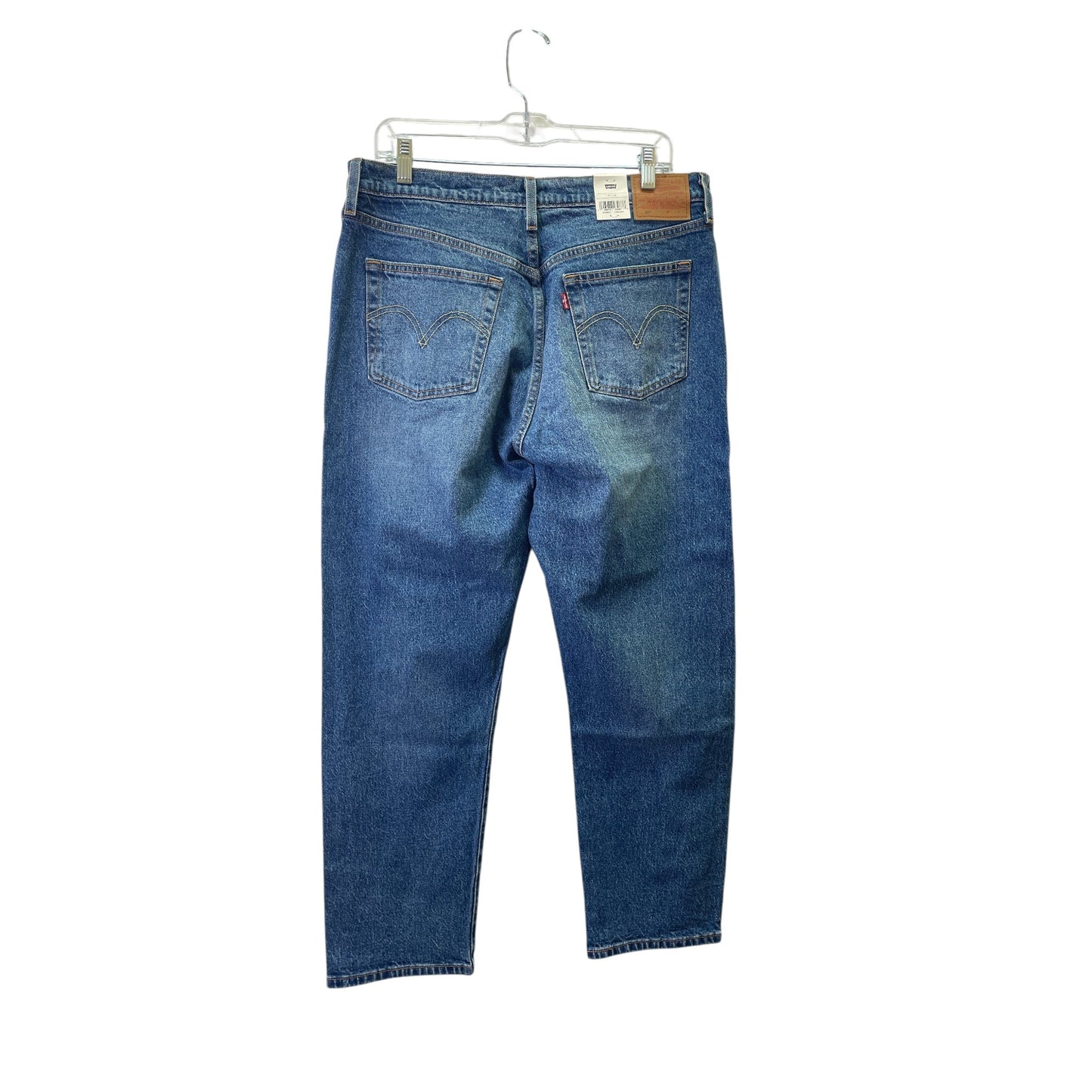 Jeans Cropped By Levis In Blue Denim, Size:12