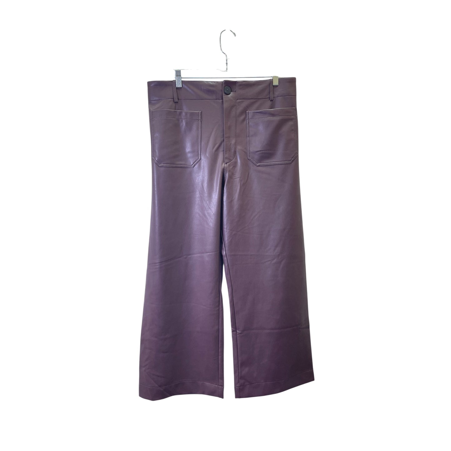 Pants Wide Leg By Maeve In Maroon, Size:12