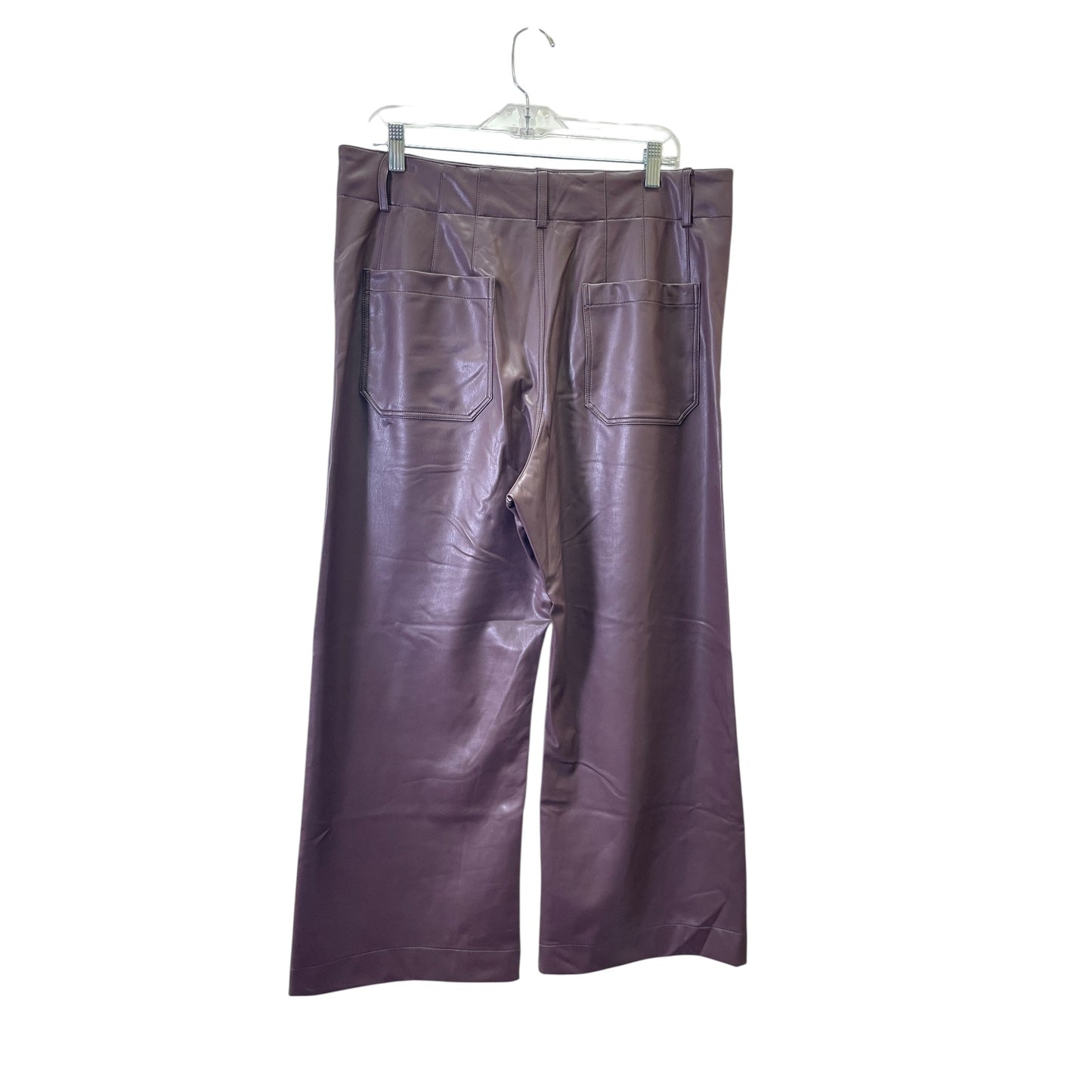 Pants Wide Leg By Maeve In Maroon, Size:12