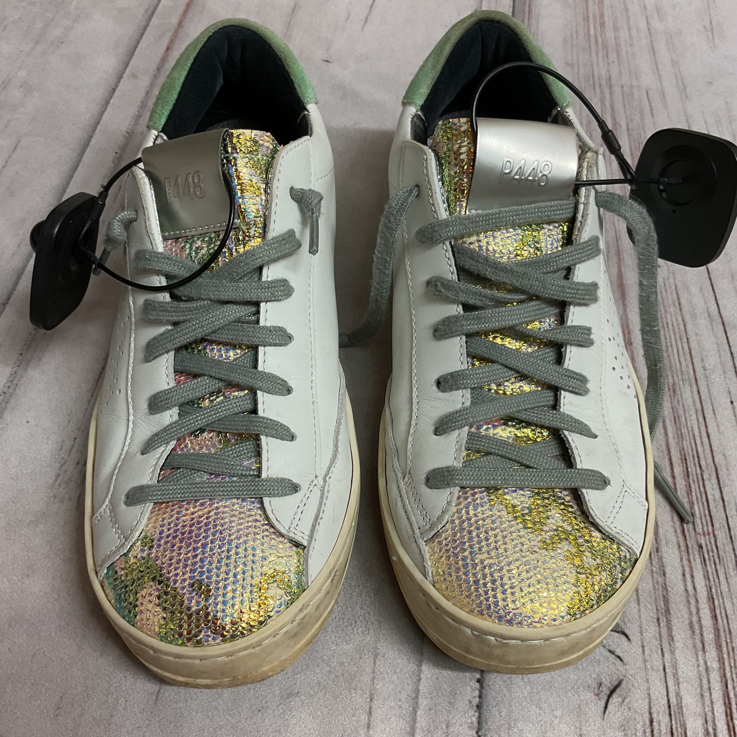 Shoes Sneakers By P448 In Green, Size:37