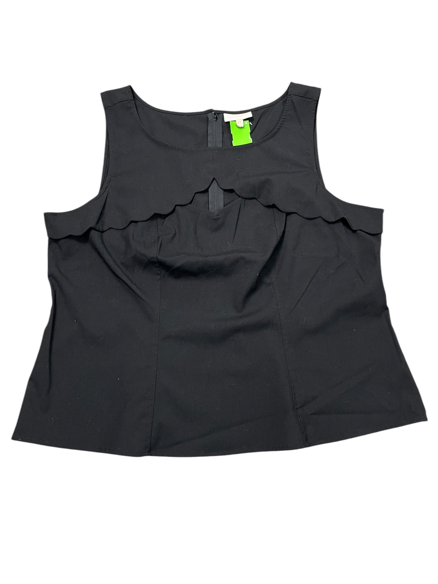 Top Sleeveless By Modcloth In Black, Size:2X