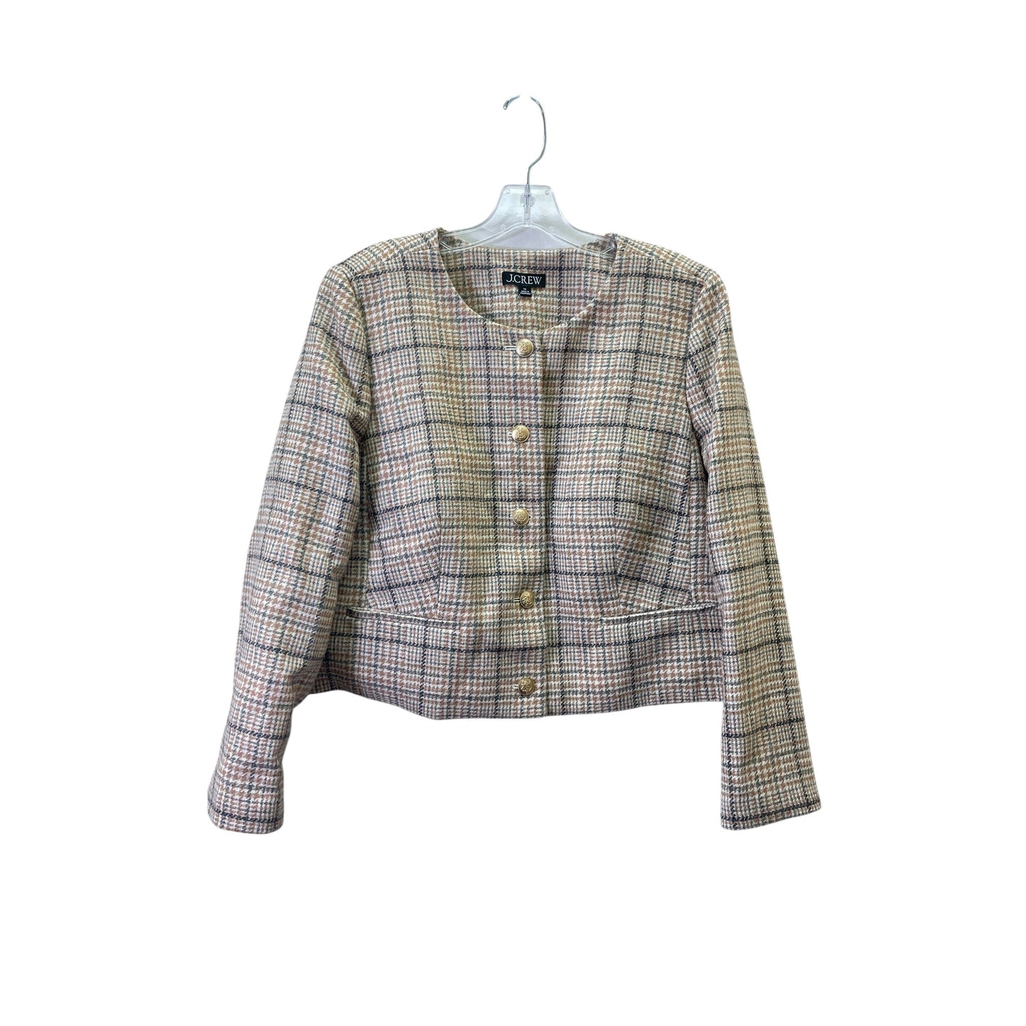 Blazer By J. Crew In Plaid Pattern, Size:Xl