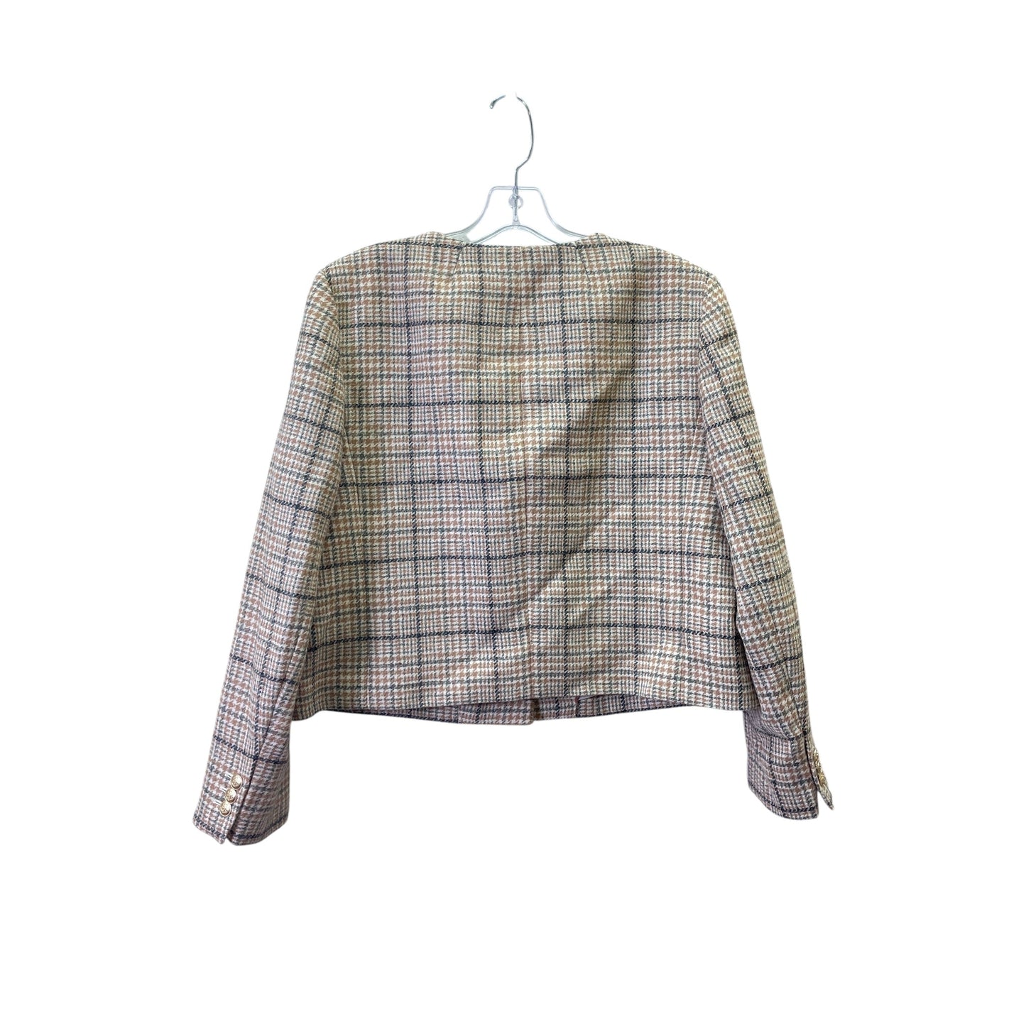 Blazer By J. Crew In Plaid Pattern, Size:Xl