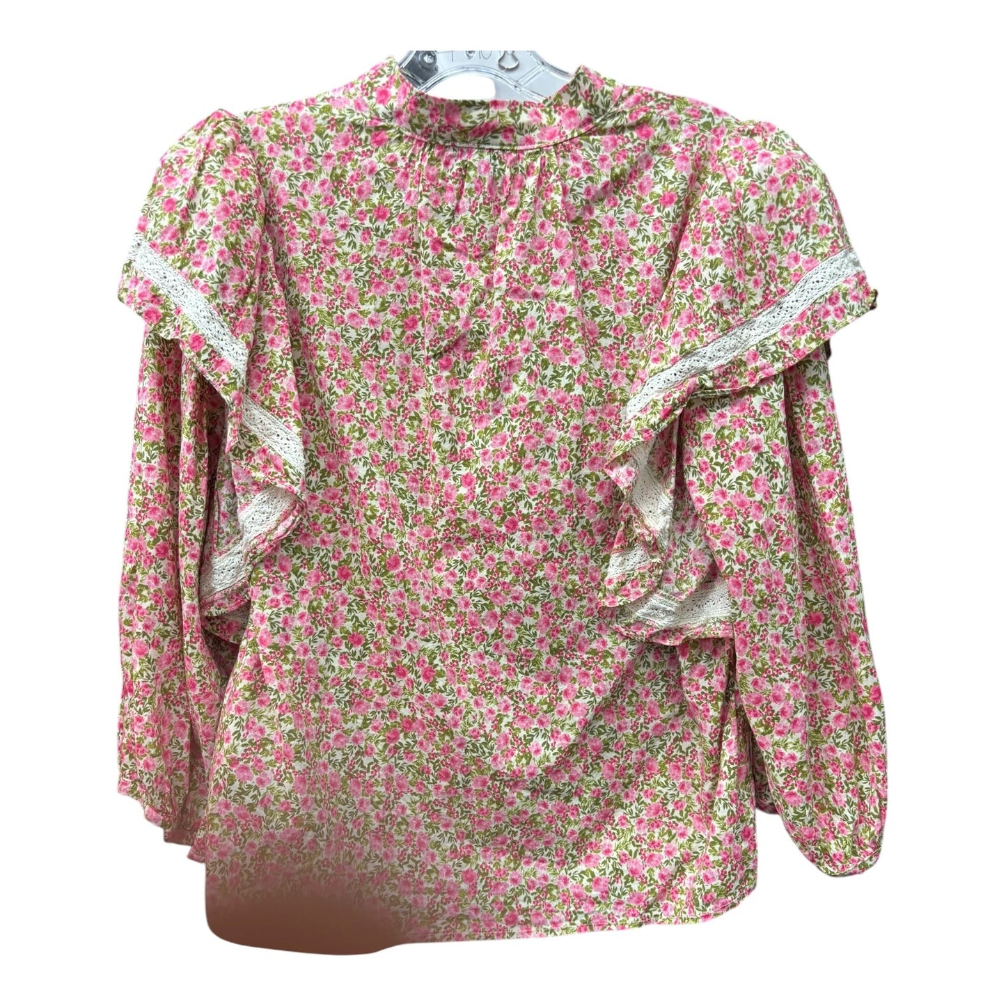 Top Ls By Who What Wear In Cream & Pink, Size:M