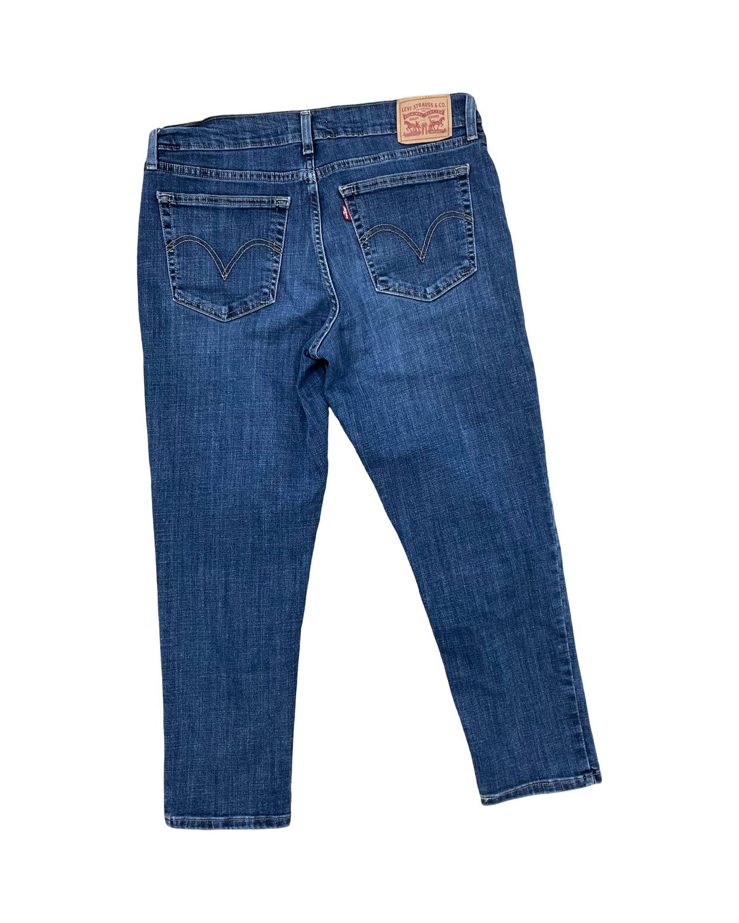 Jeans Boyfriend By Levis In Blue Denim, Size:10