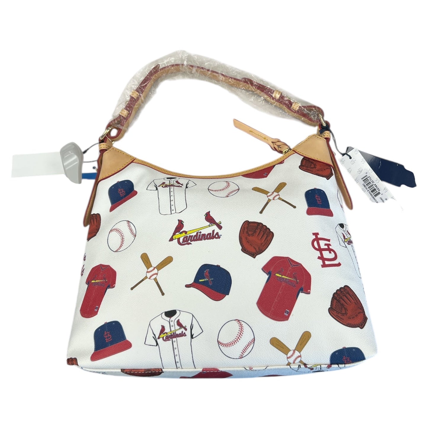 Handbag Designer By Dooney And Bourke In Red & White, Size:Large