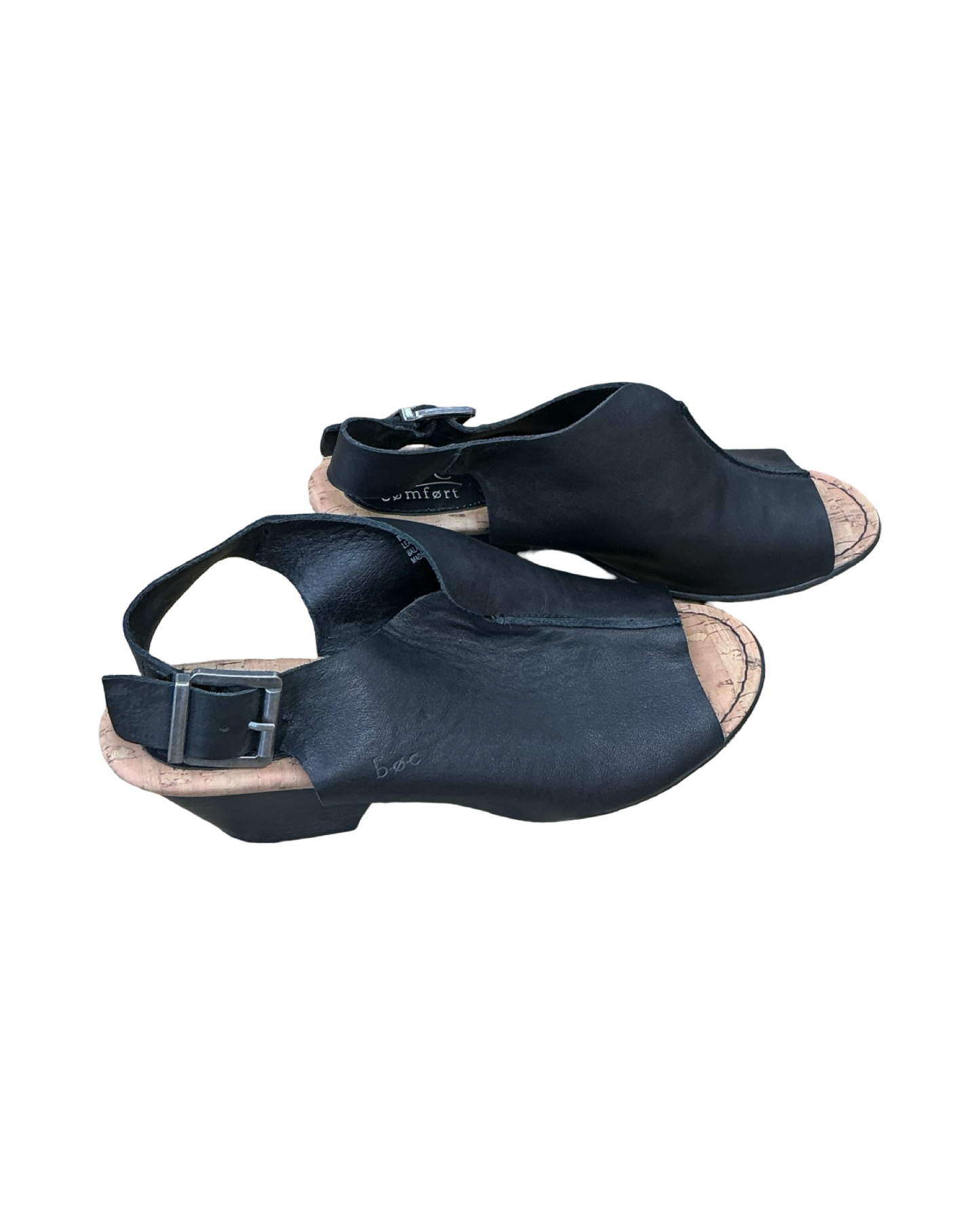 Sandals Heels Kitten By Boc In Black, Size:9