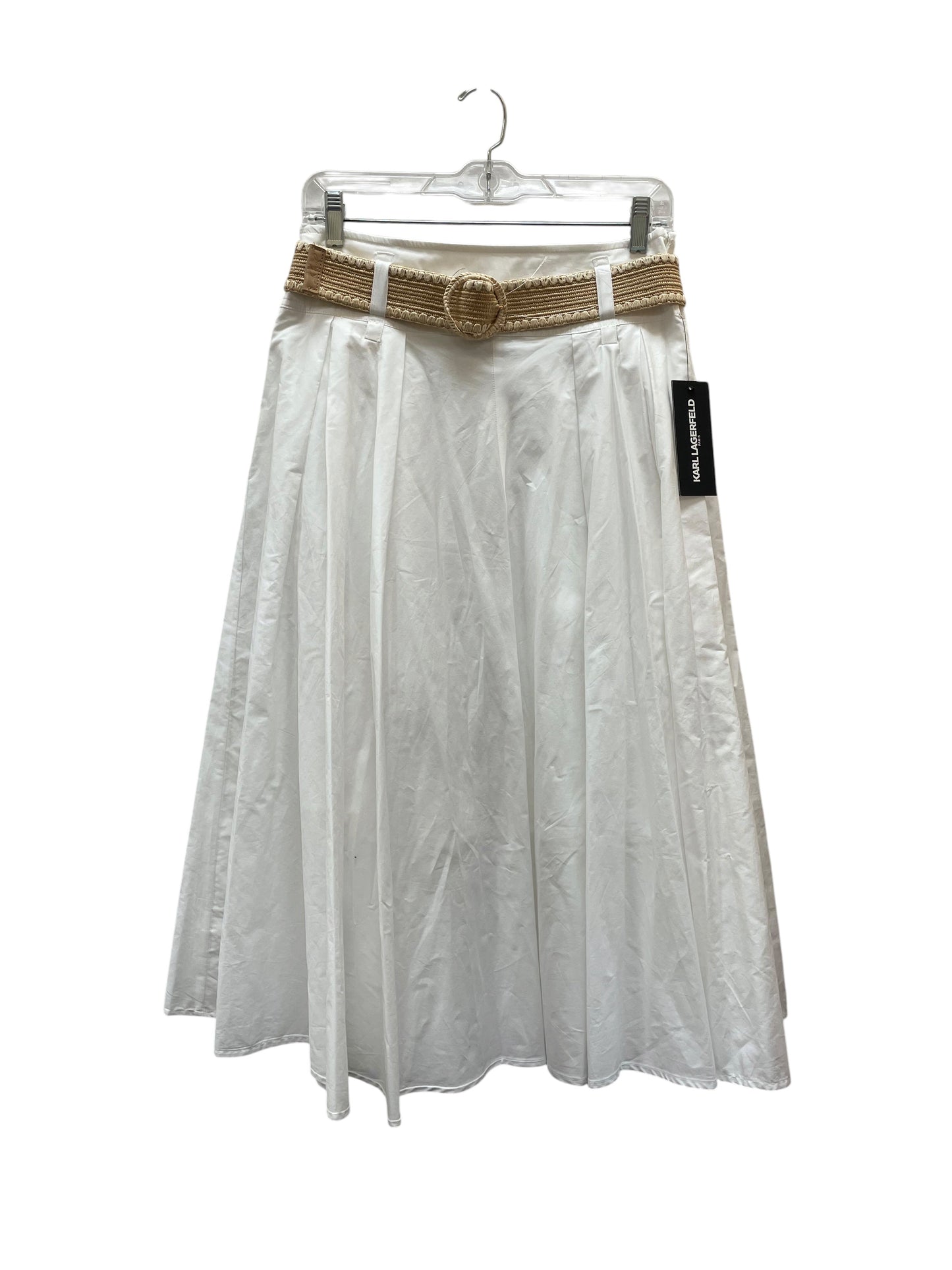 Skirt Designer By Karl Lagerfeld In White, Size:S