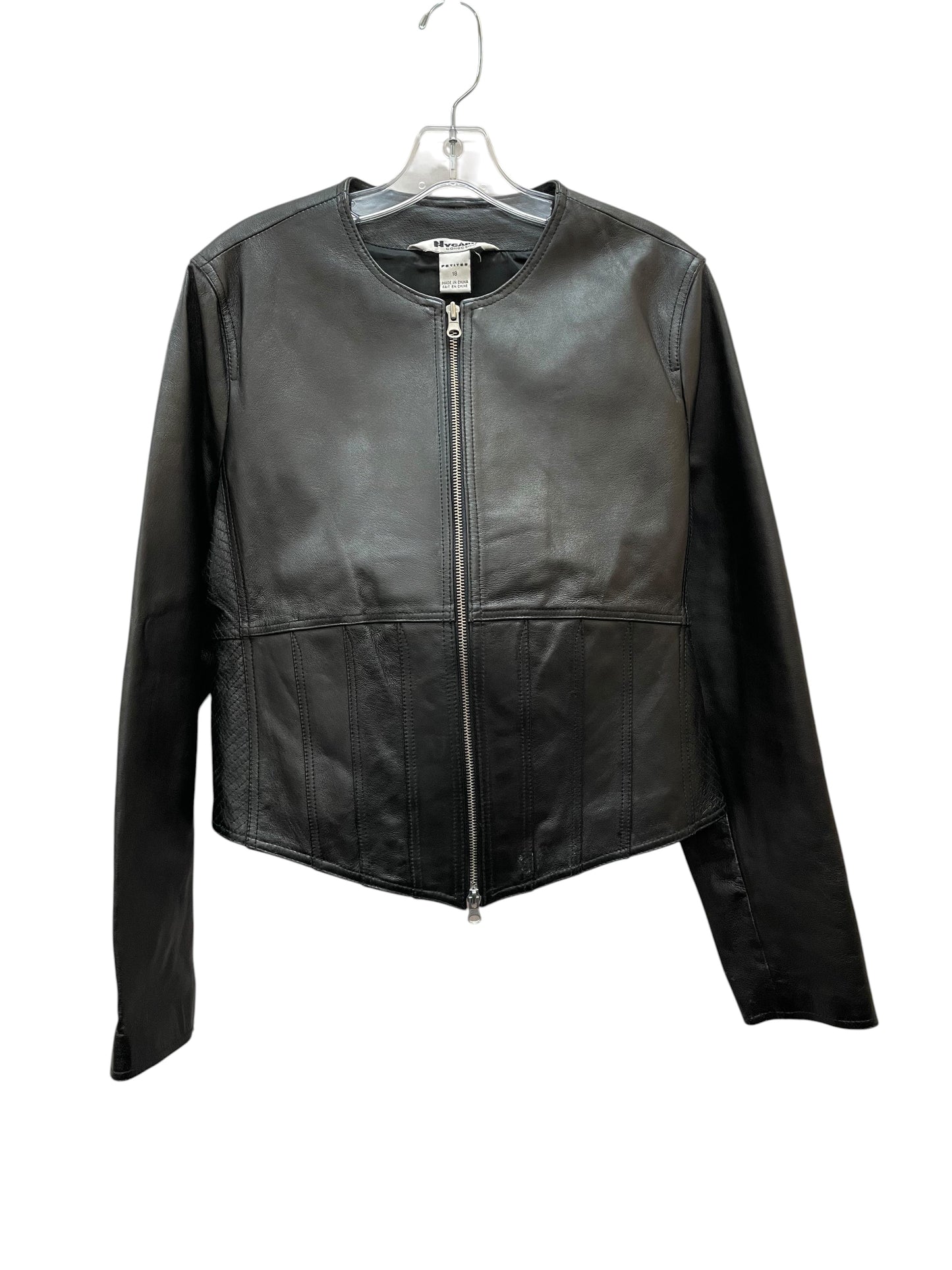 Jacket Leather By NYGARD COLLECTION In Black, Size:Xl