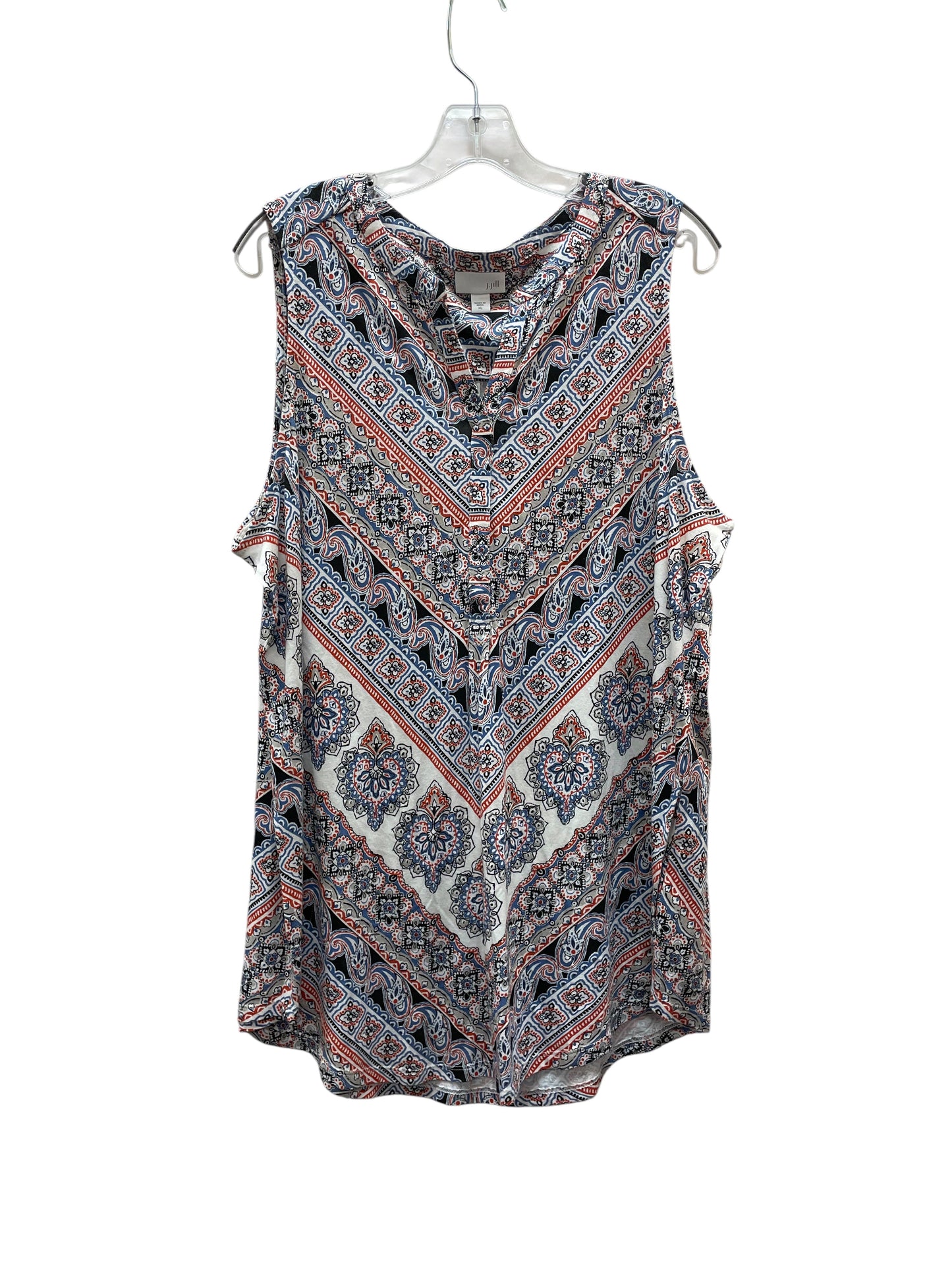 Top Sleeveless By J. Jill In Blue, Size:Xl