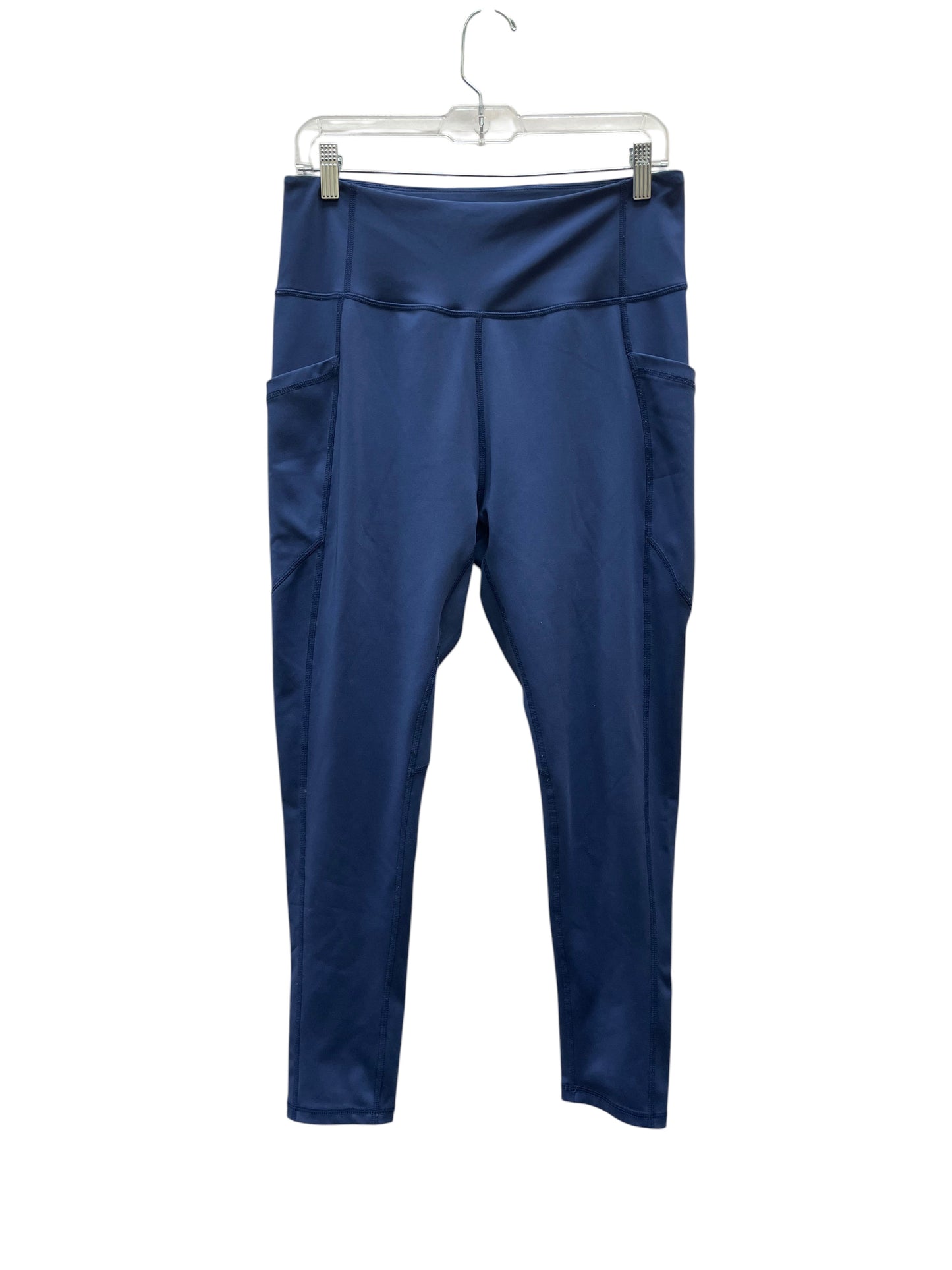 Athletic Leggings By R Sofia In Blue, Size:16