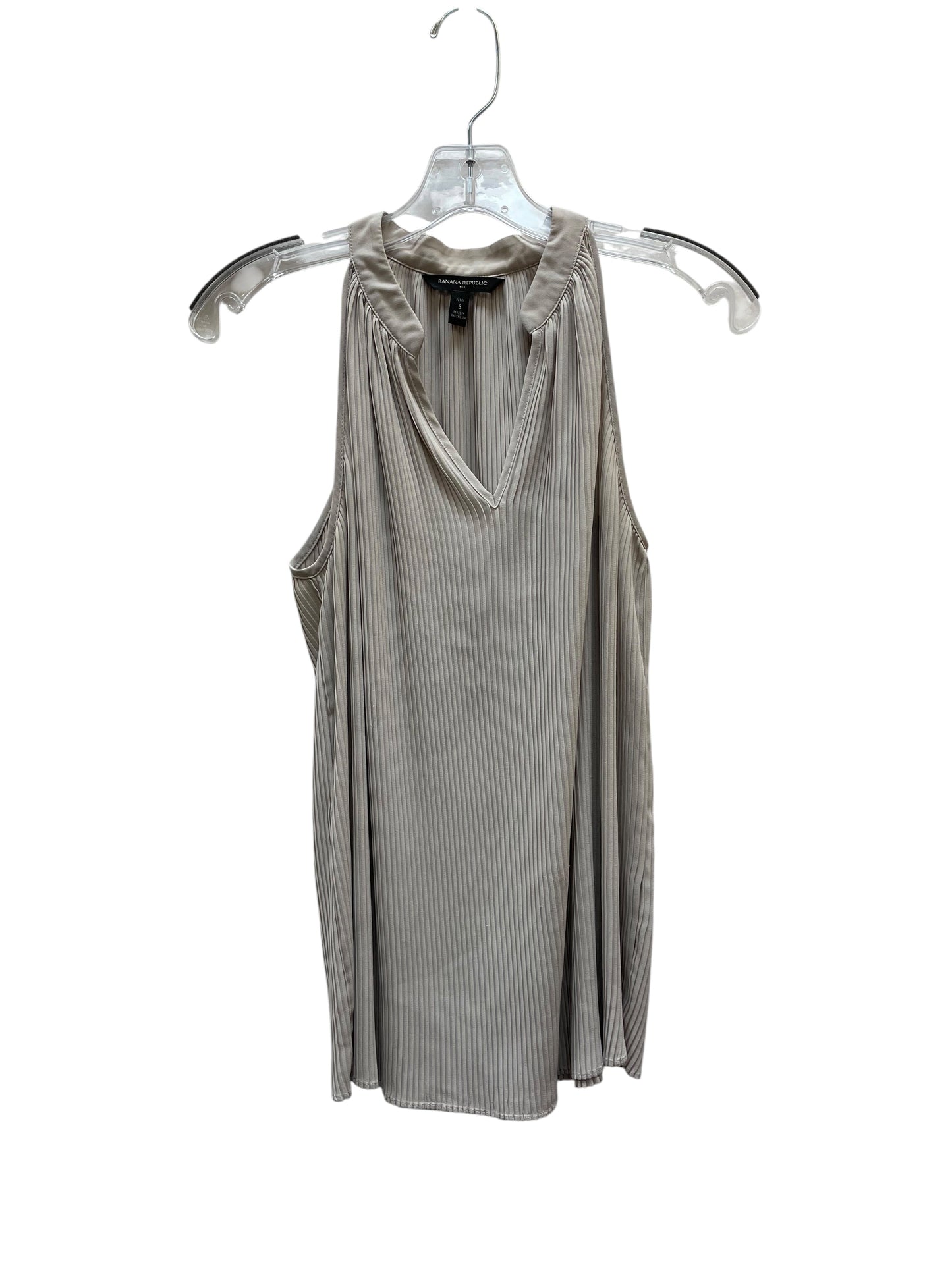 Top Sleeveless By Banana Republic In Taupe, Size:S