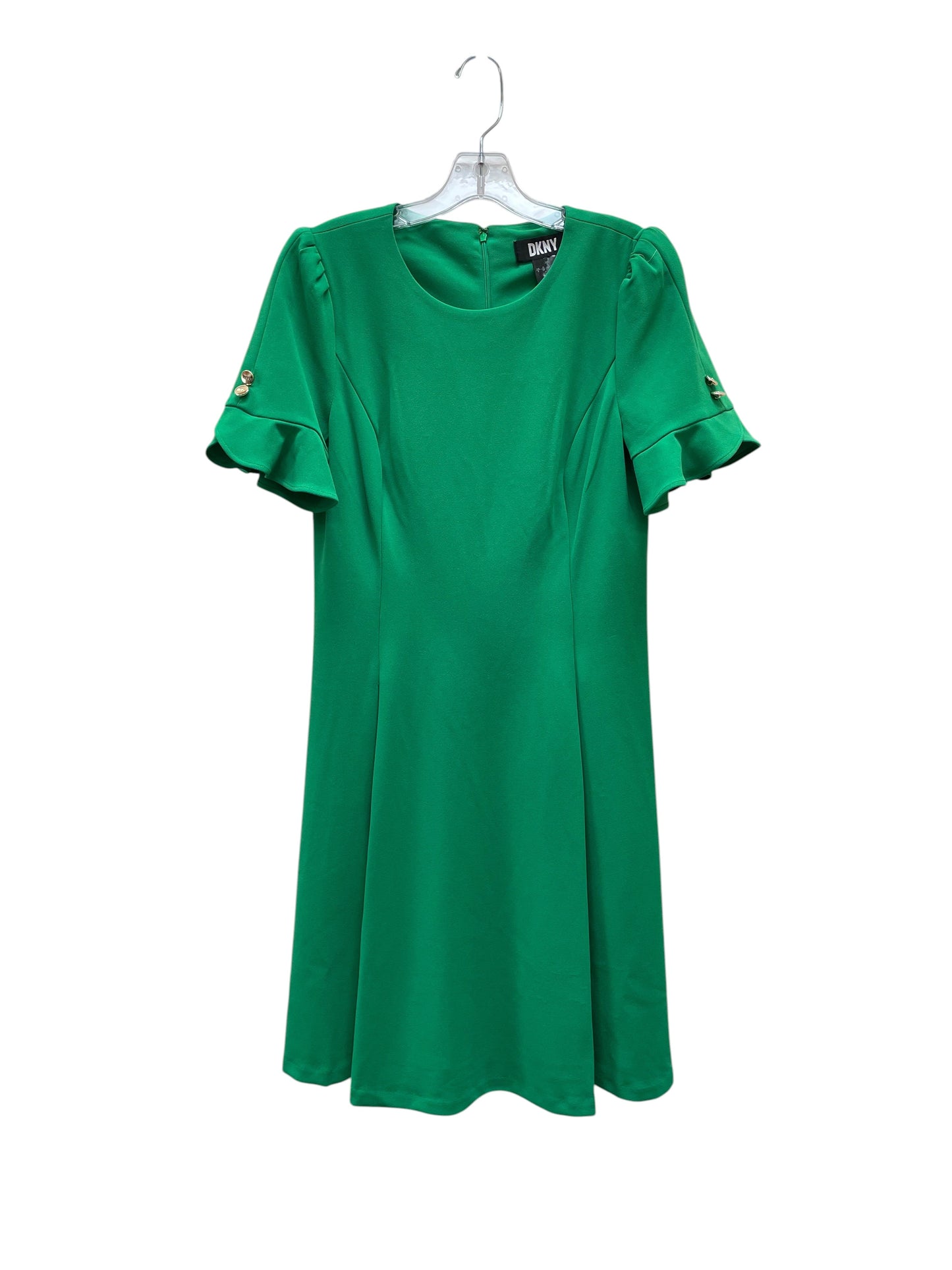 Dress Casual Midi By Dkny In Green, Size:8