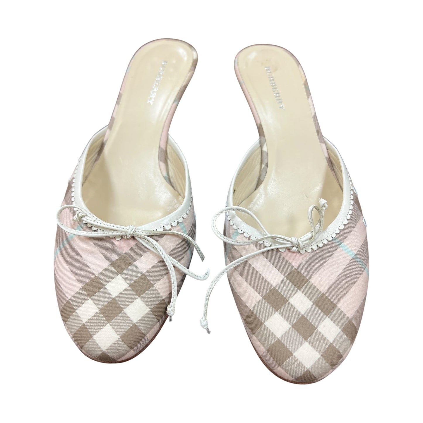 Shoes Luxury Designer By Burberry In Pink, Size:8.5