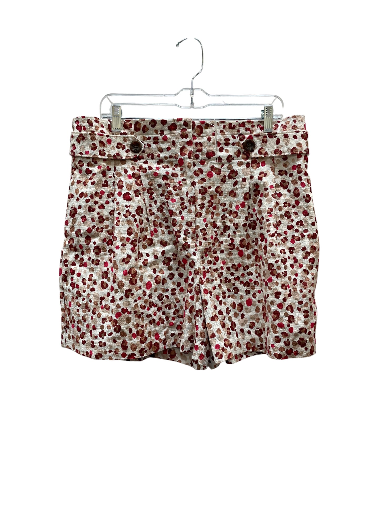 Shorts By Ann Taylor In Red & Tan, Size:14
