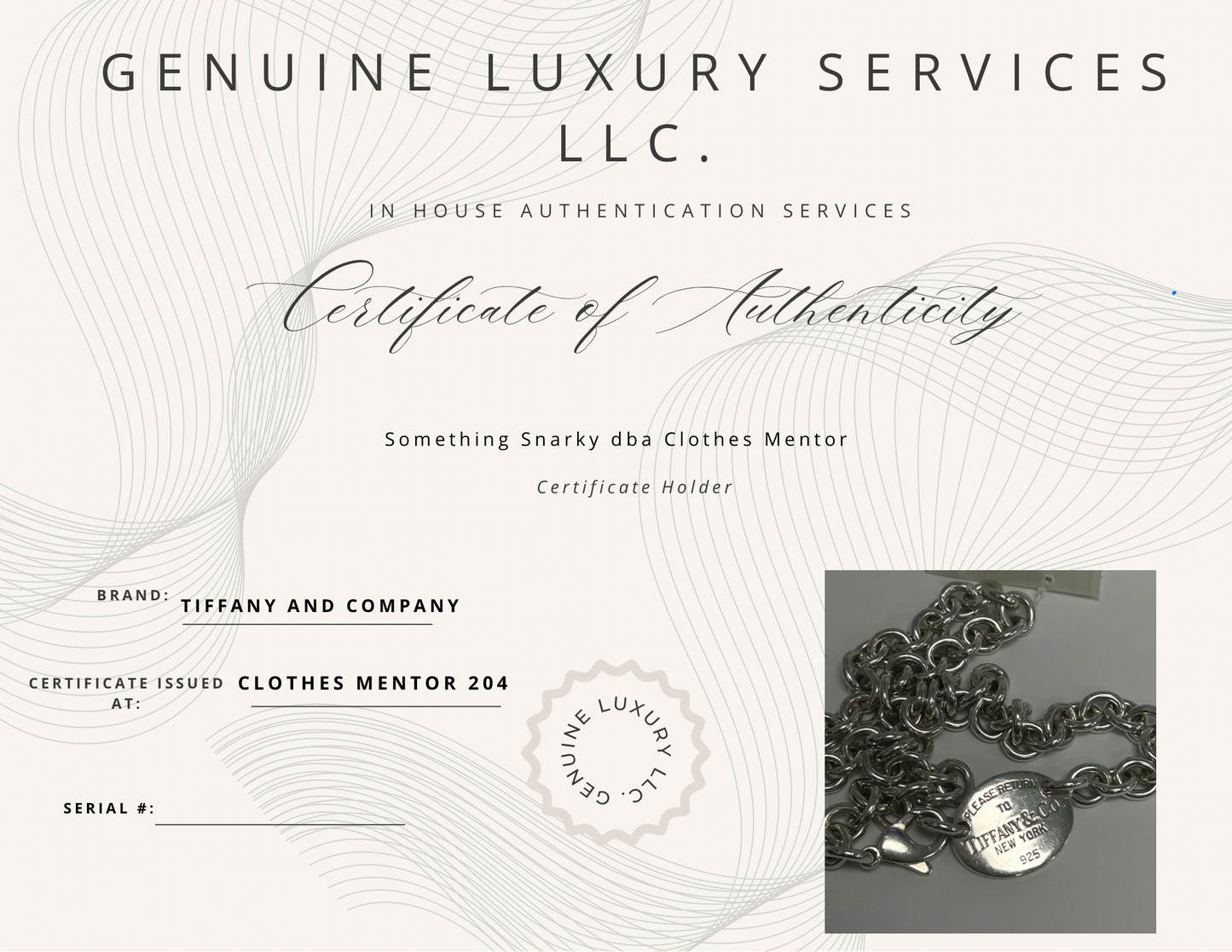 Tiffany & Company925 Return To Tiffany Luxury Necklace