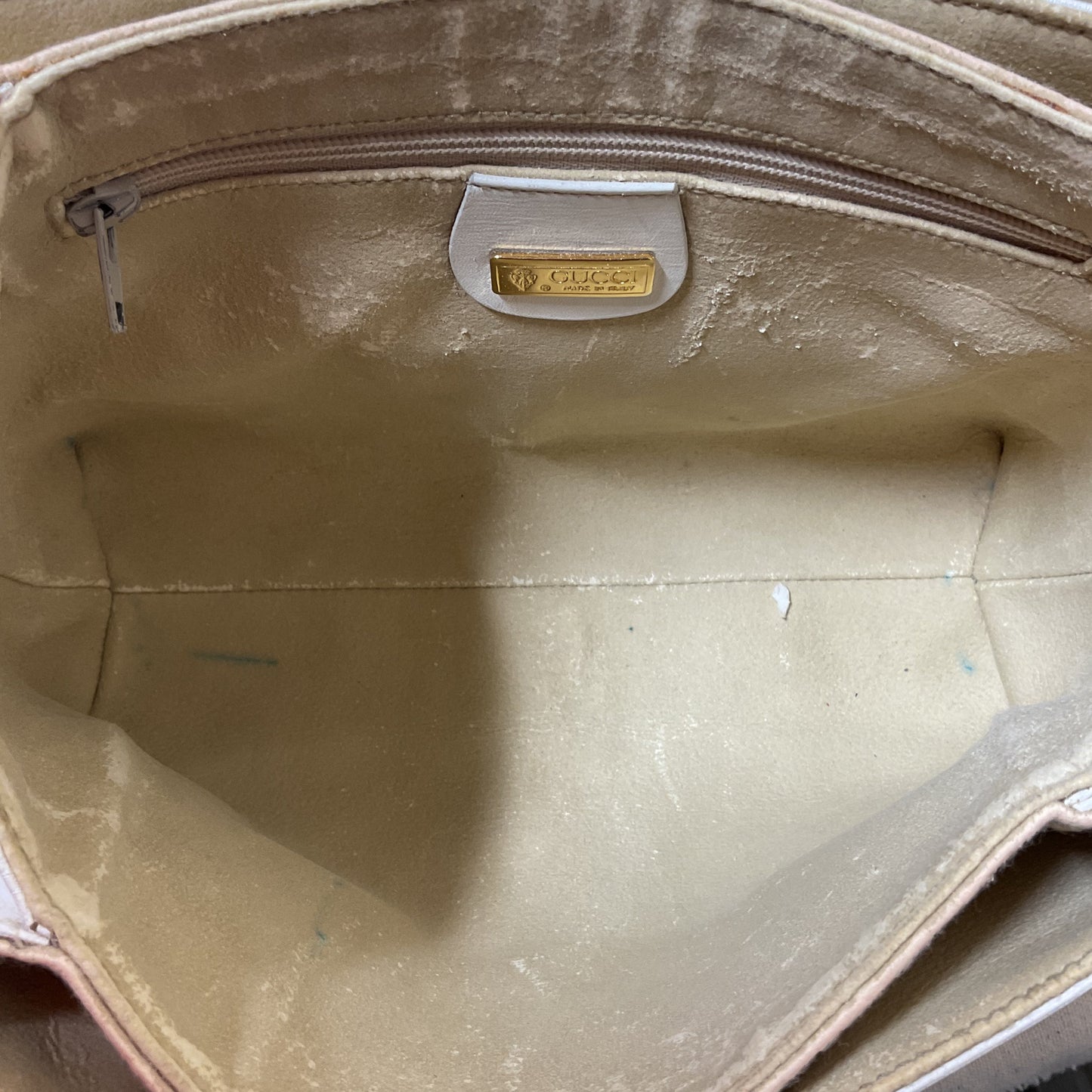 Crossbody Luxury Designer By Gucci In White, Size:Small