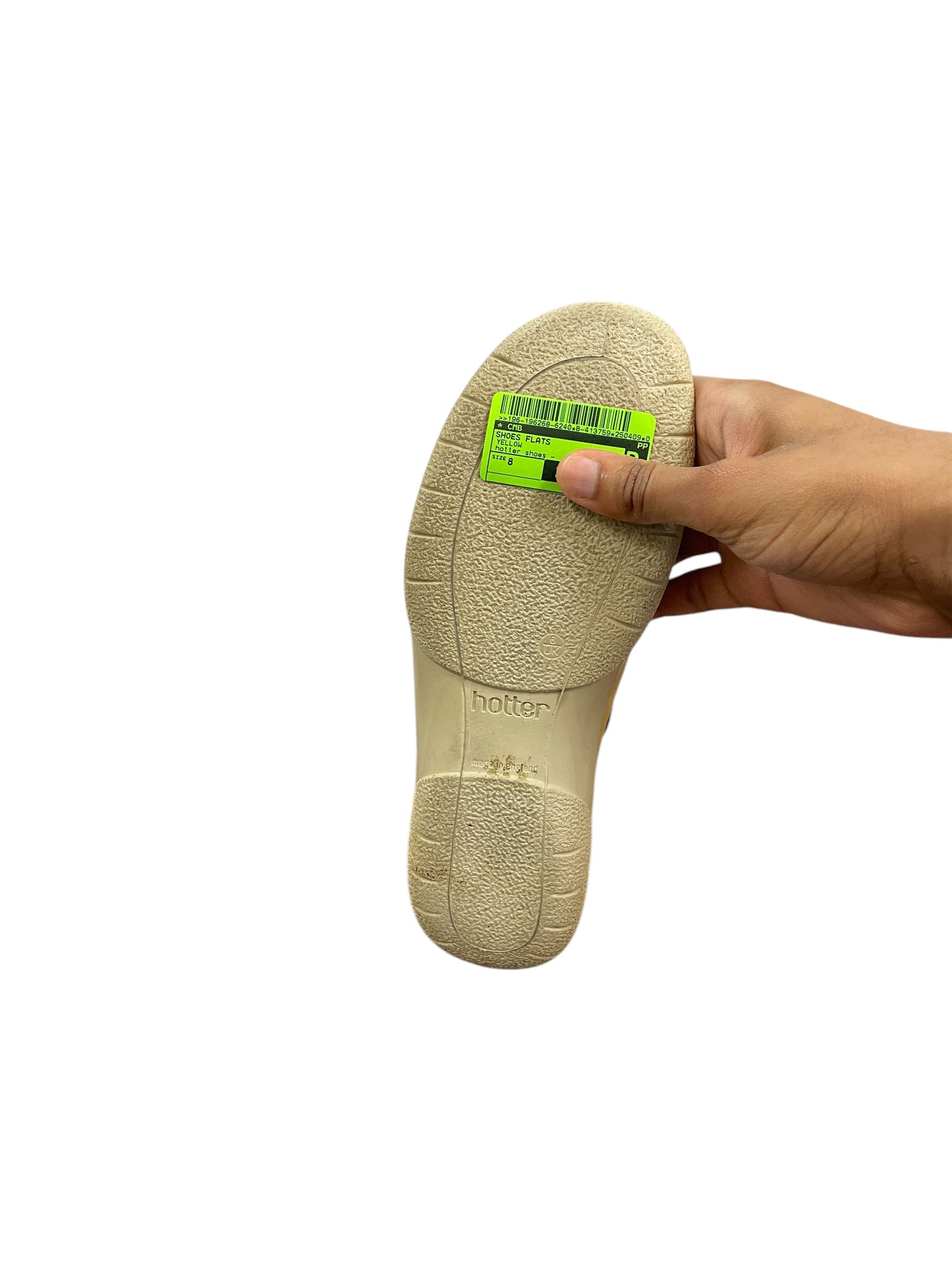 Shoes Flats By hotter shoes In Yellow, Size:8