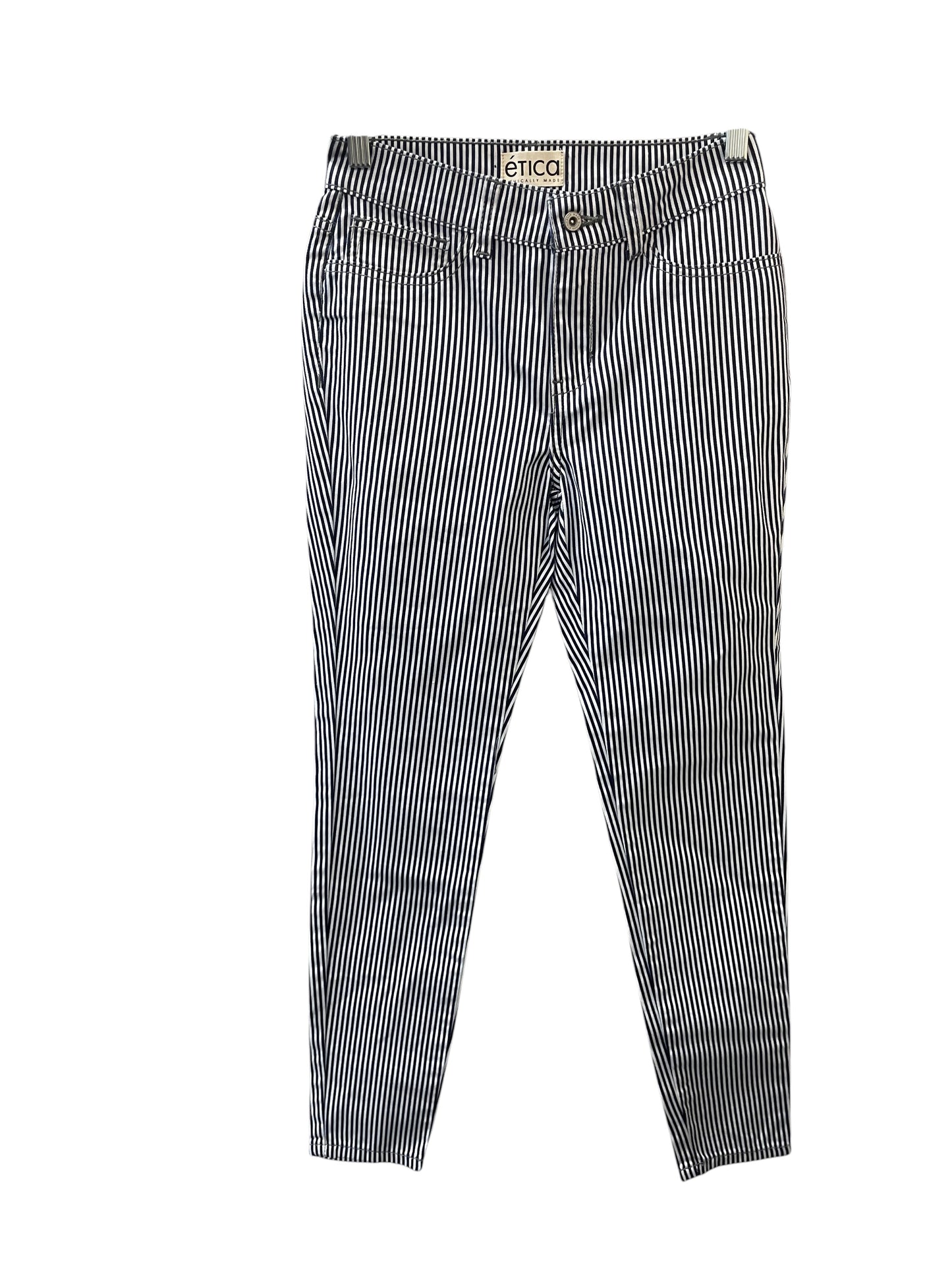 Pants Cropped By Etica In Striped Pattern, Size:2
