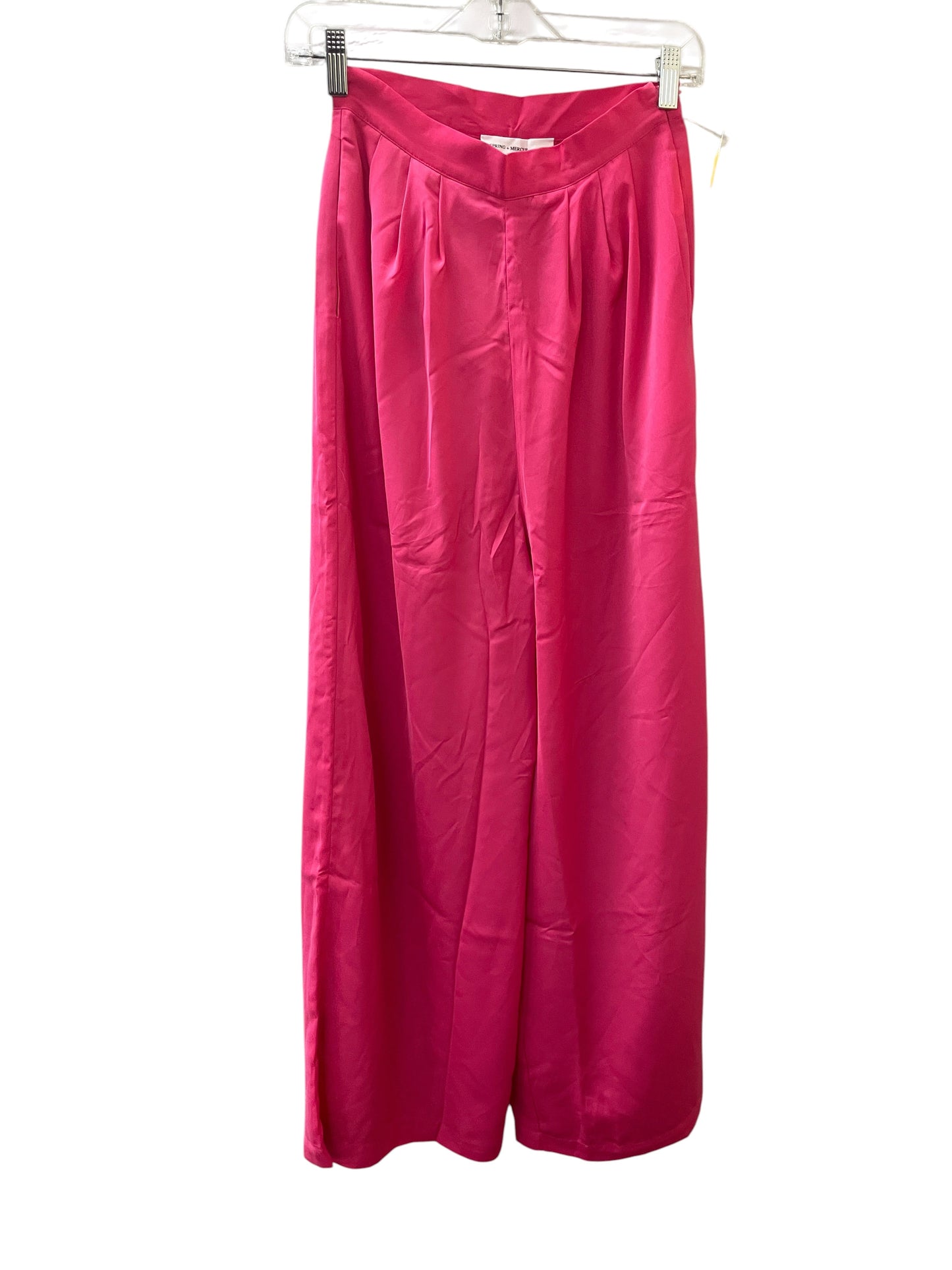 Pants Wide Leg By Spring + Mercer In Pink, Size:0