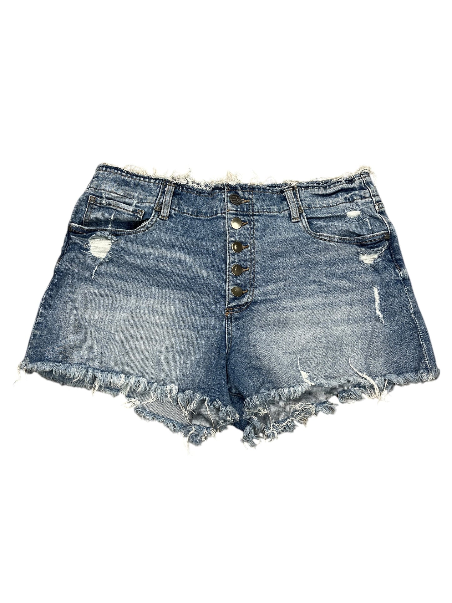 Shorts By Kut In Blue Denim, Size:Xl