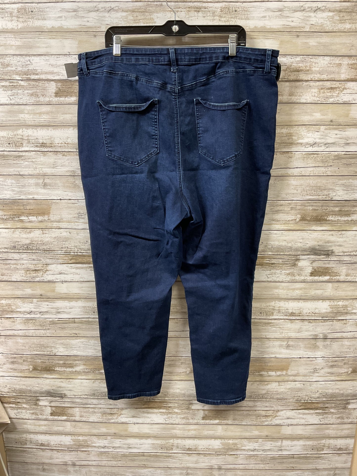 Jeans Skinny By Cmc In Blue Denim, Size:22