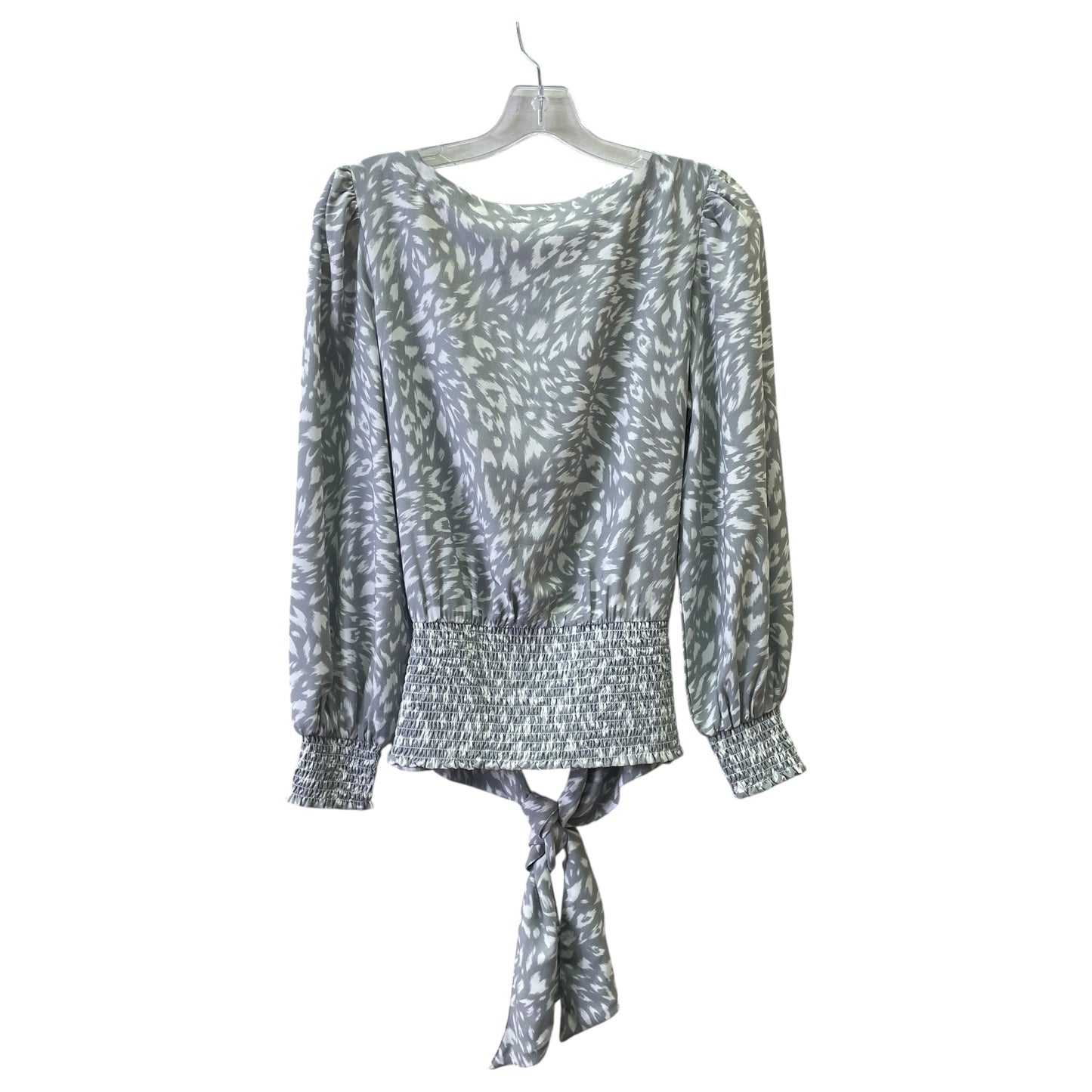 Top Ls By Ann Taylor In Grey & White, Size:S
