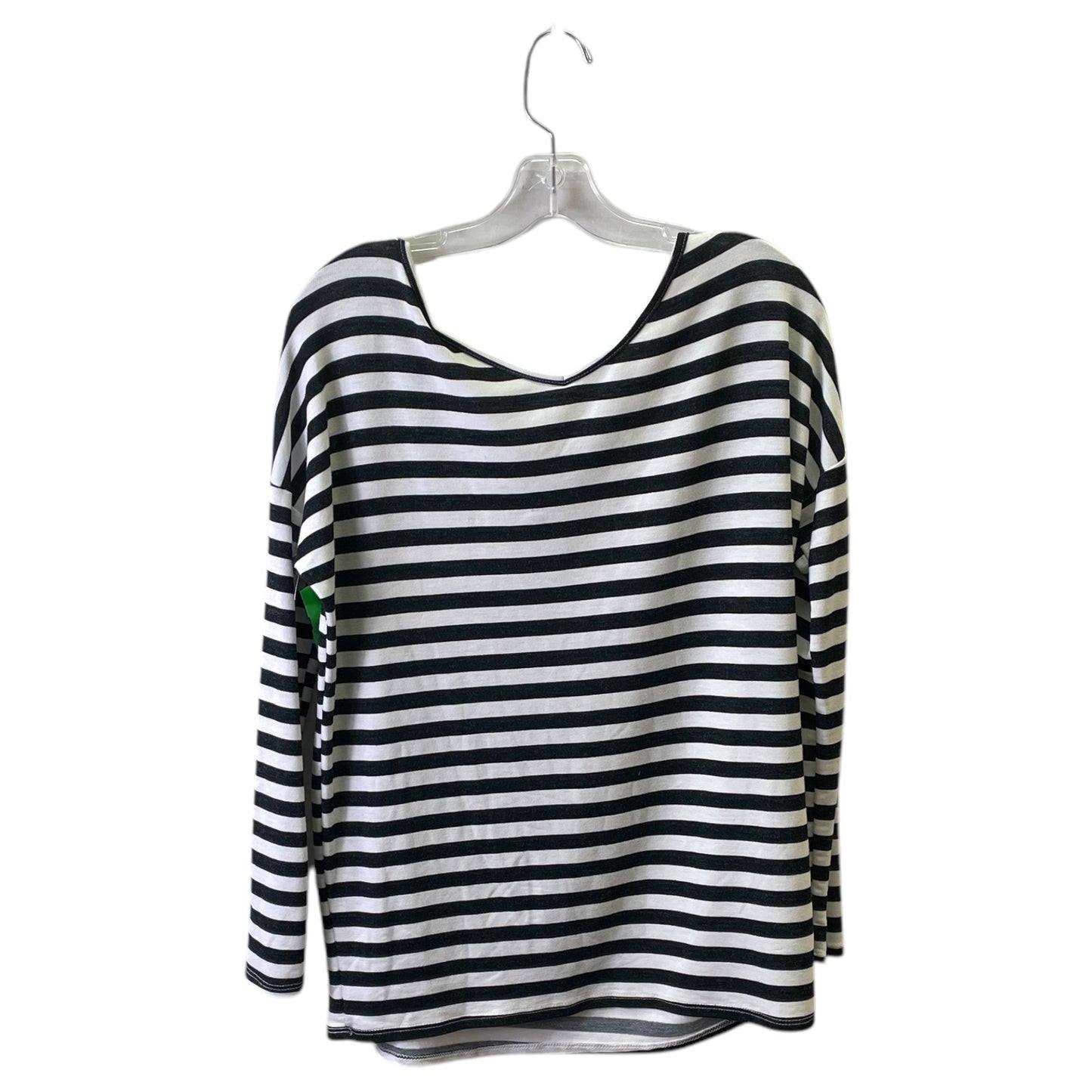 Top Ls Basic By Agnes & Dora In Black & White, Size:Xs