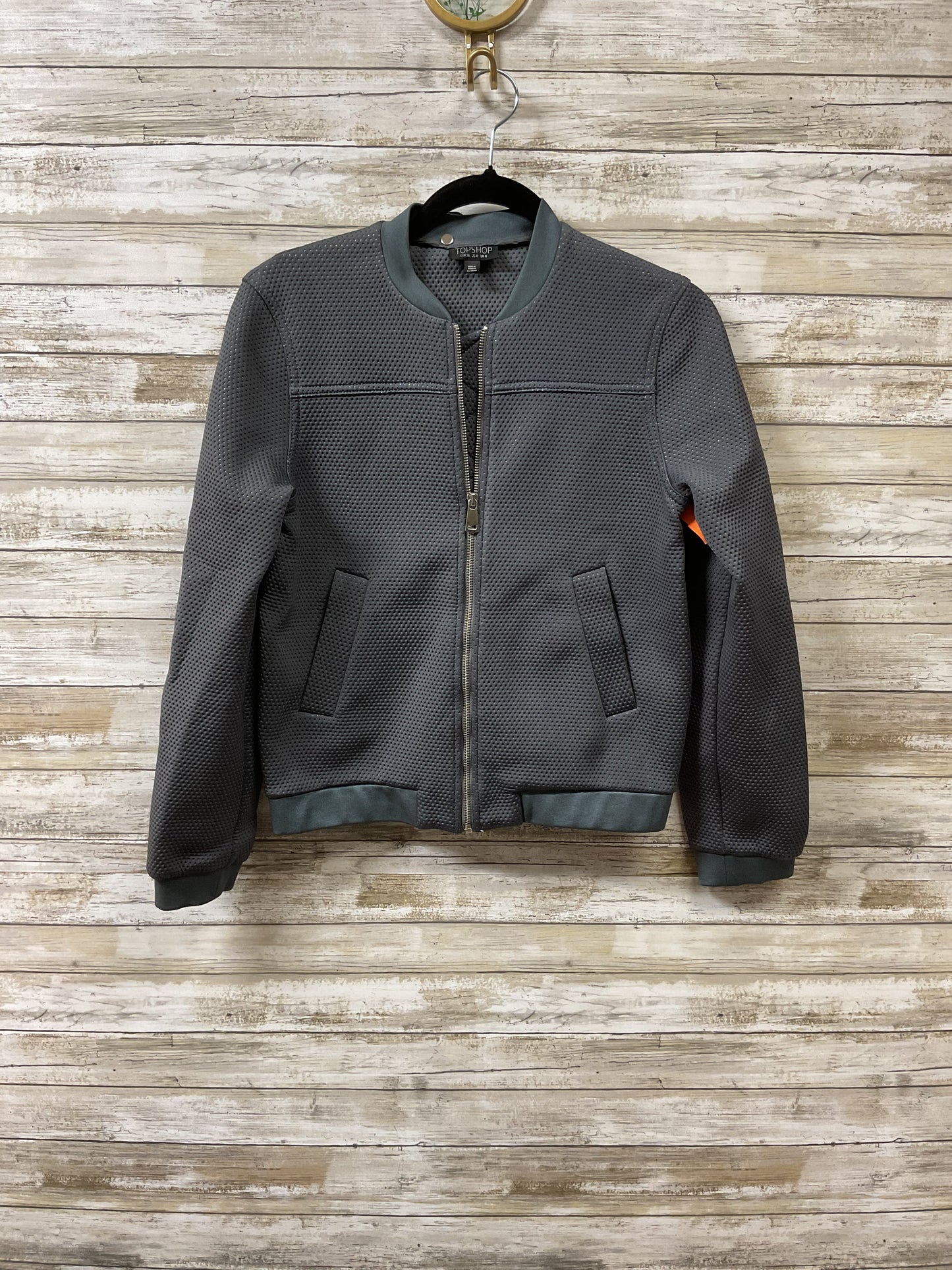 Jacket Other By Topshop In Grey, Size:4