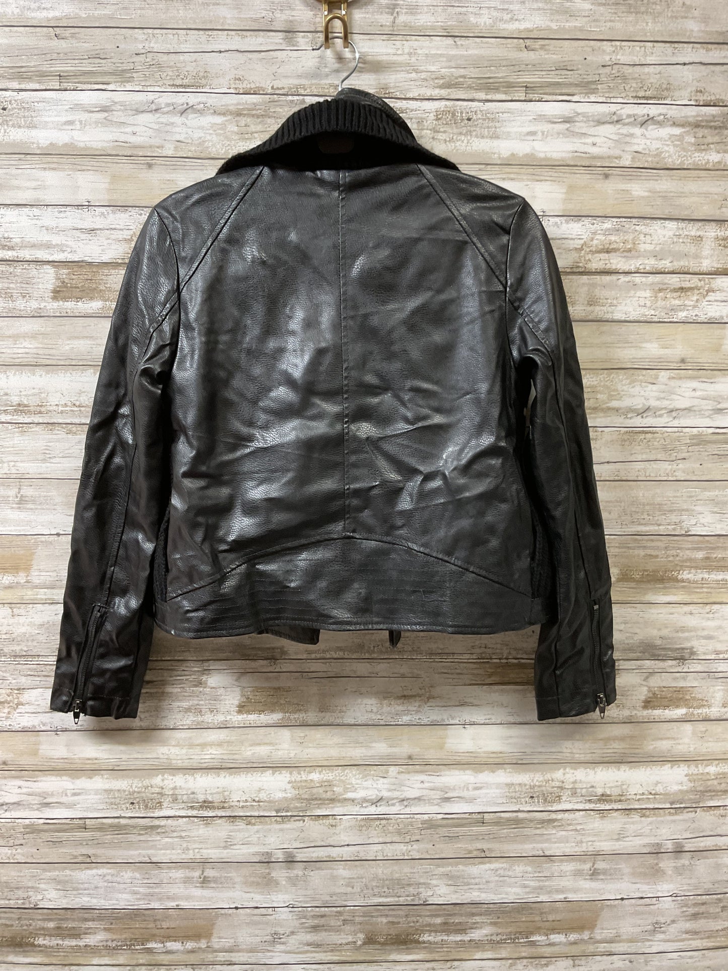 Jacket Leather By Anthropologie In Black, Size:Xs