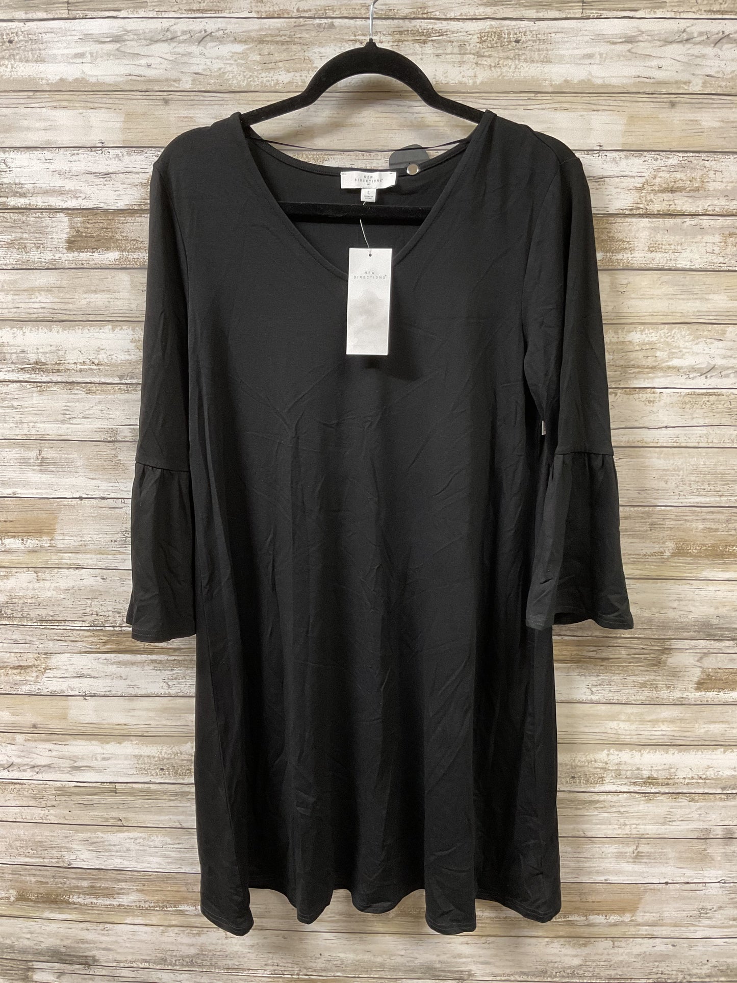 Dress Casual Short By New Directions In Black, Size:L