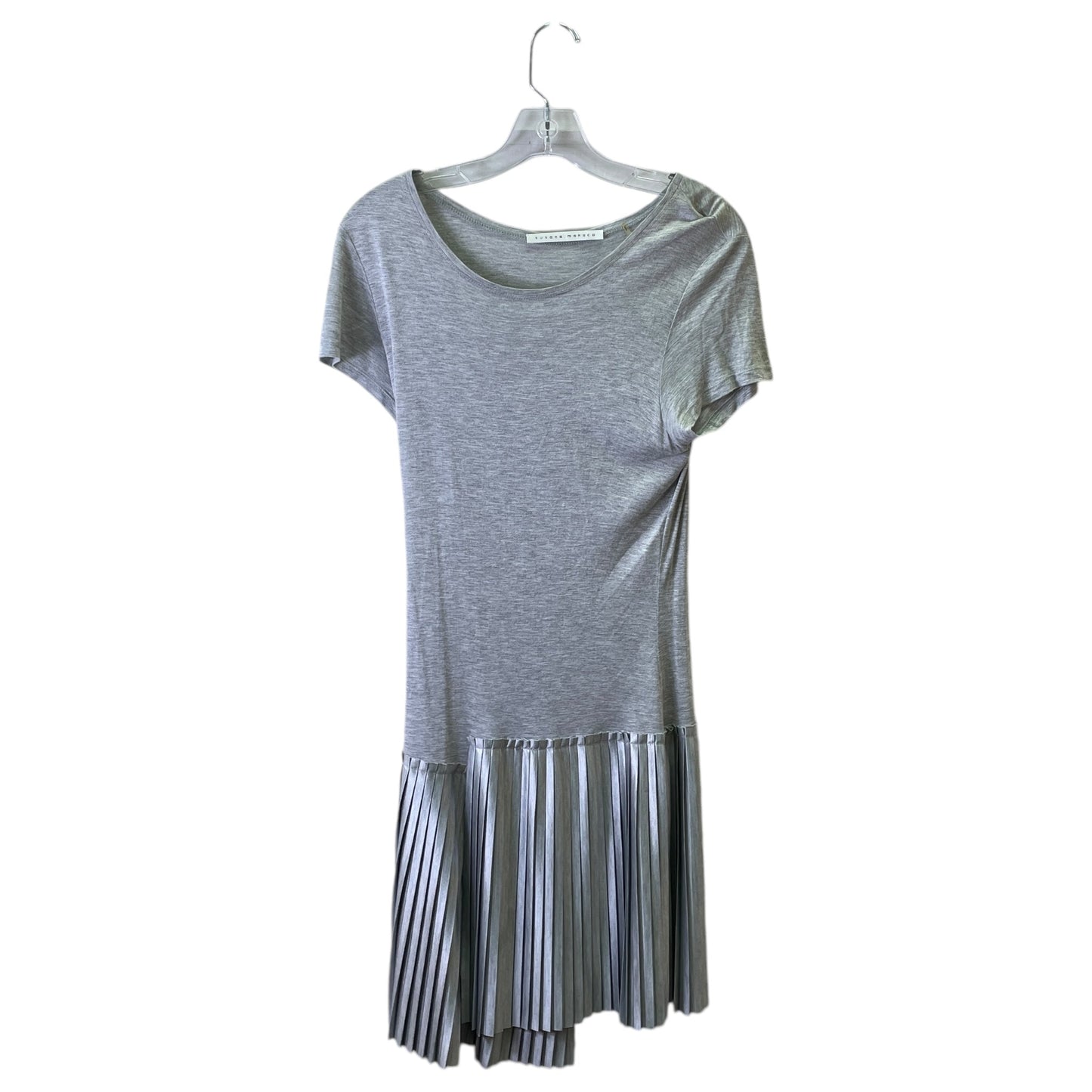 Dress Casual Short By Susana Monaco In Grey & Silver, Size:L