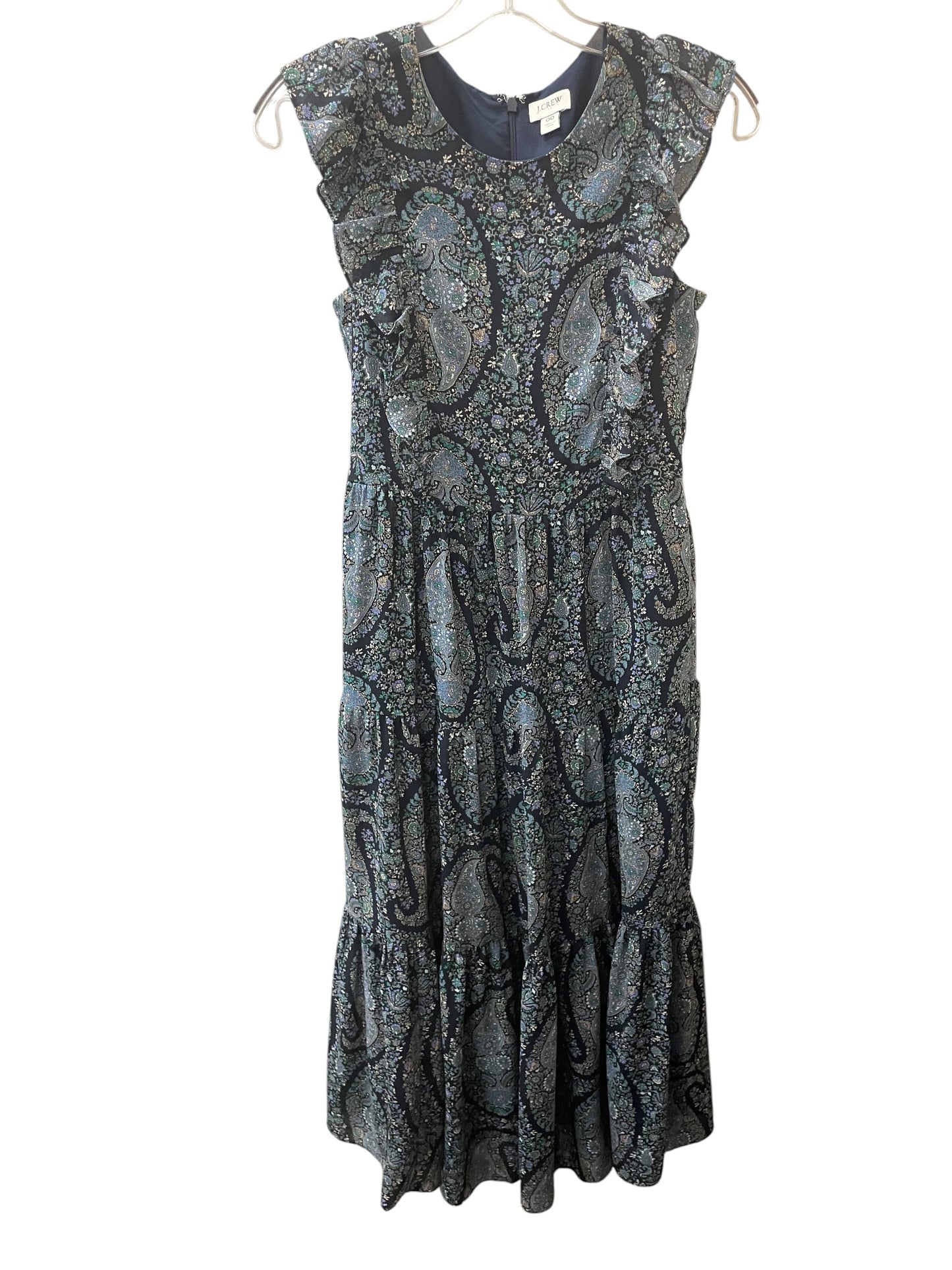 Dress Casual Maxi By J. Crew In Paisley Print, Size:0P
